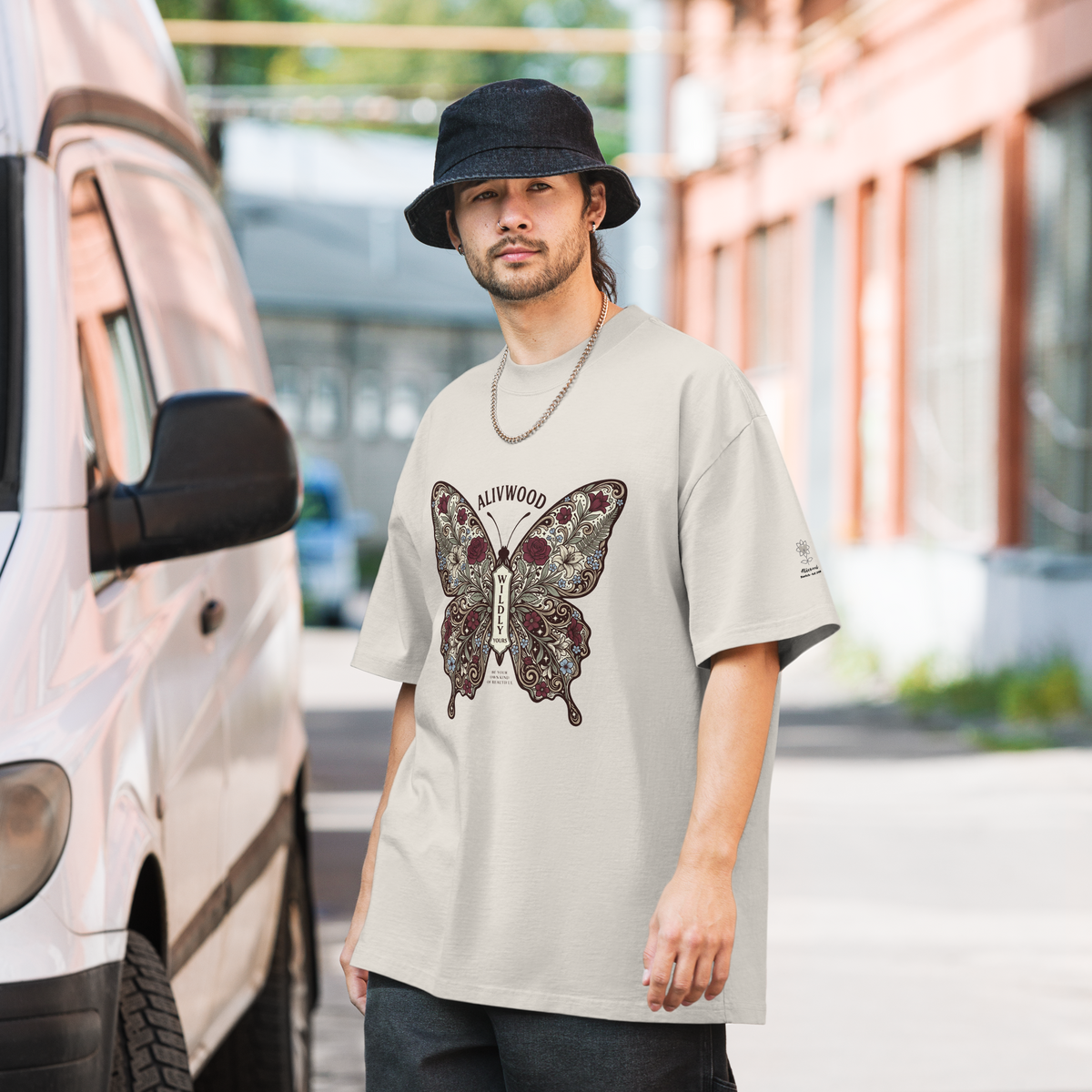 Wildly Yours Oversized faded t-shirt - Alivwood