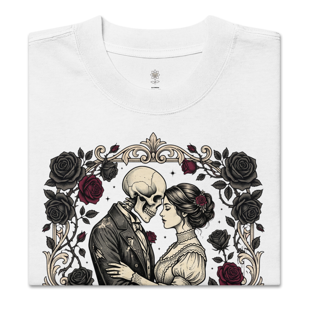 TILL DEATH DO US PART Oversized faded t-shirt - Alivwood