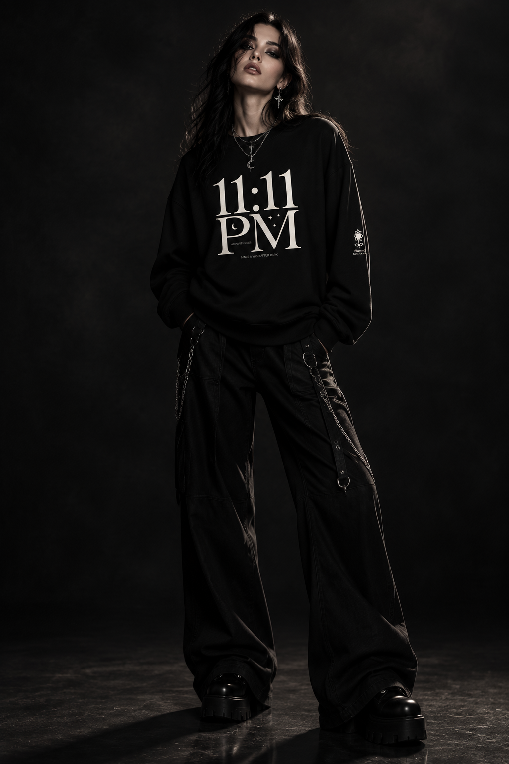 11:11 Unisex organic oversized sweatshirt - Alivwood