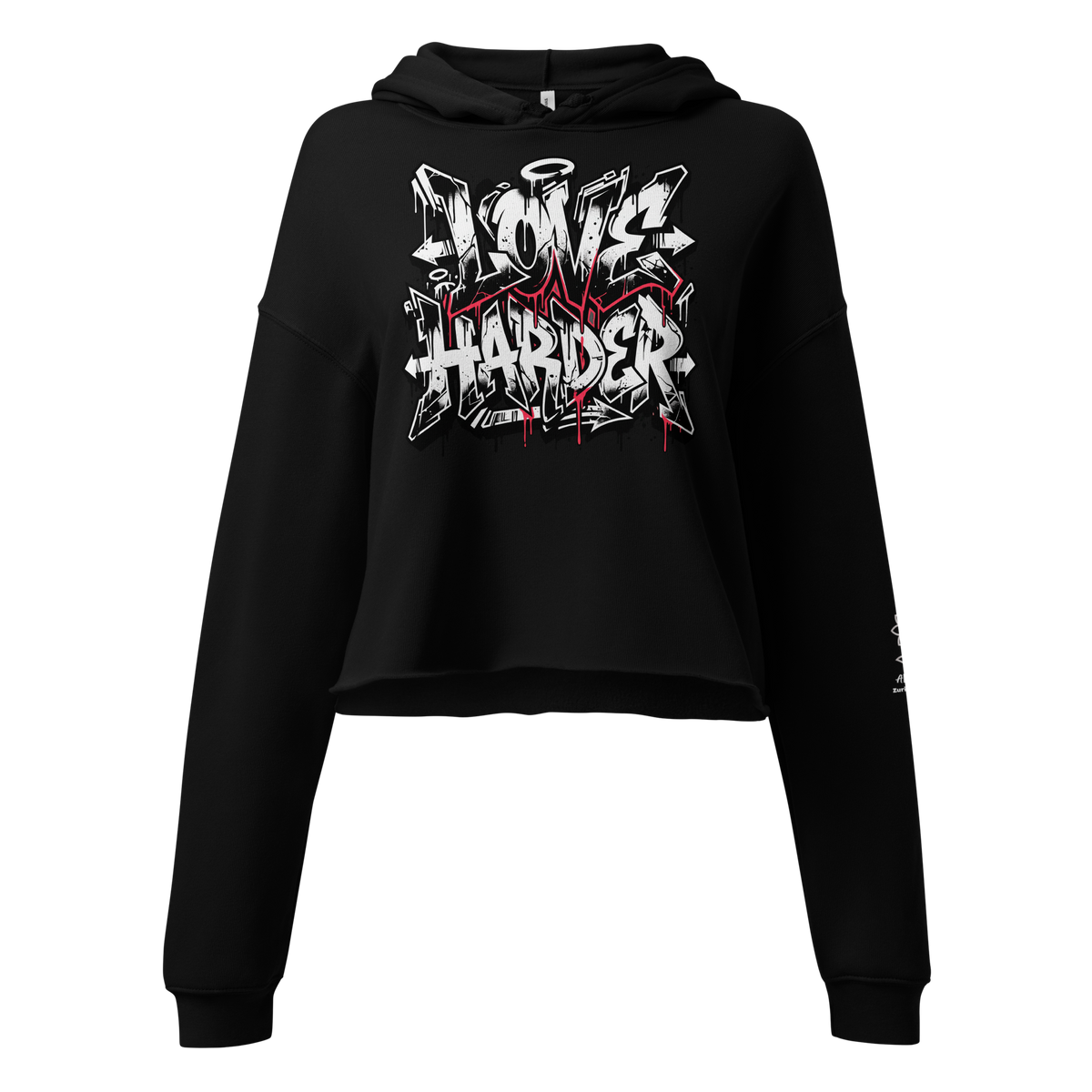Love harder Crop Hoodie - Alivwood