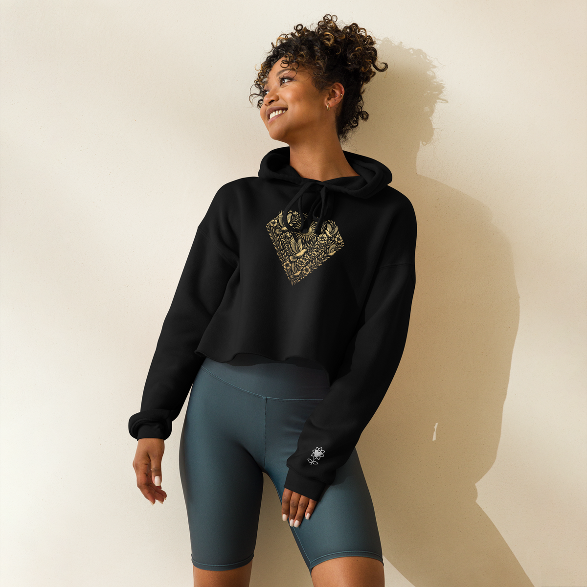Peace is the new luxury Crop Hoodie - Alivwood