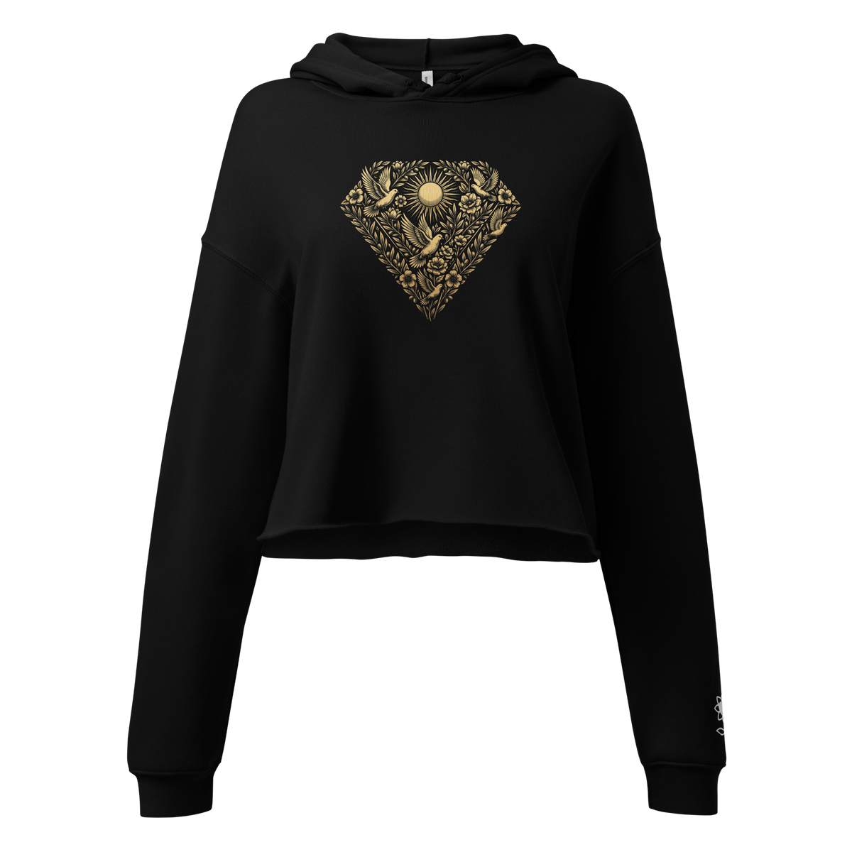 Peace is the new luxury Crop Hoodie - Alivwood