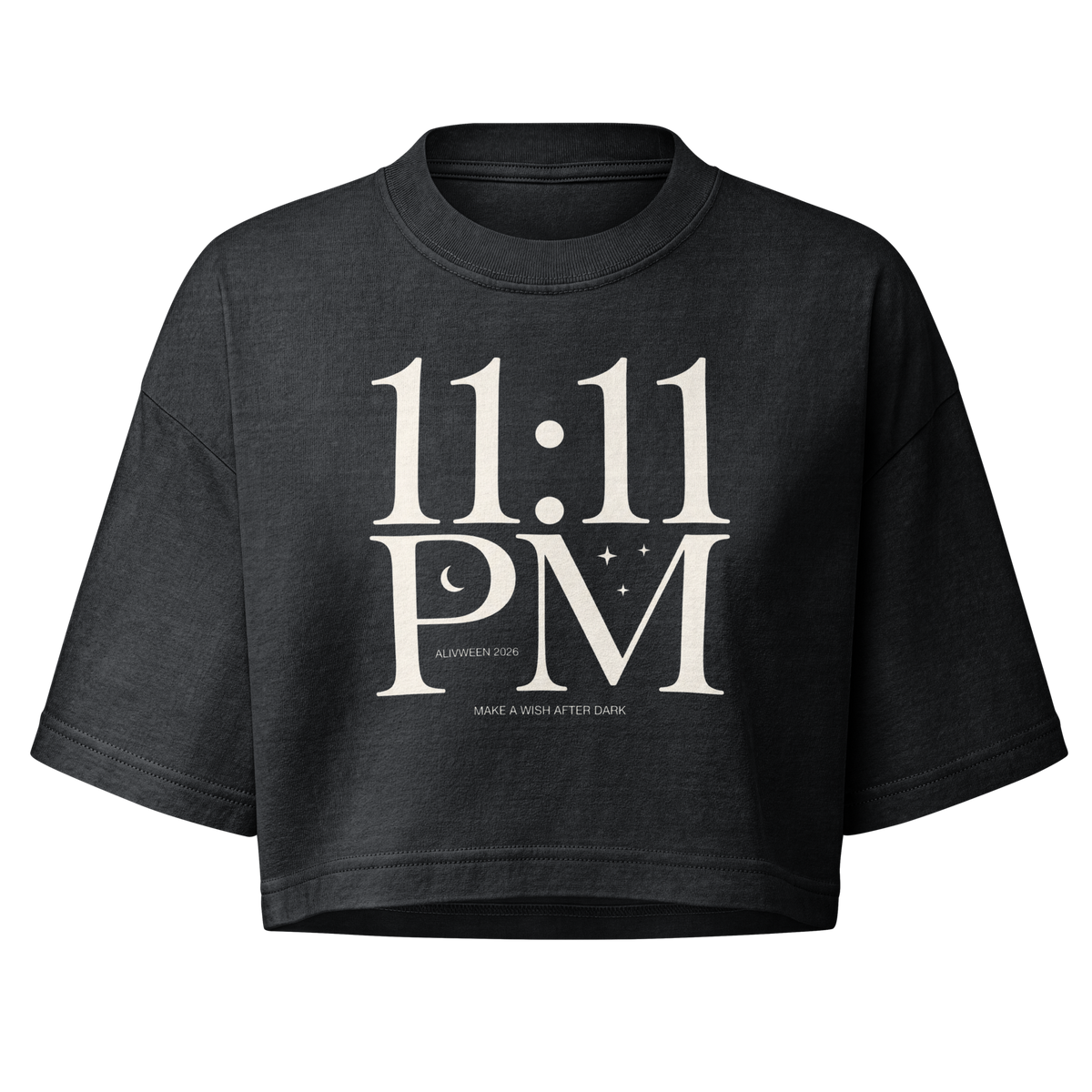 11:11 Women’s garment dye cropped tee - Alivwood