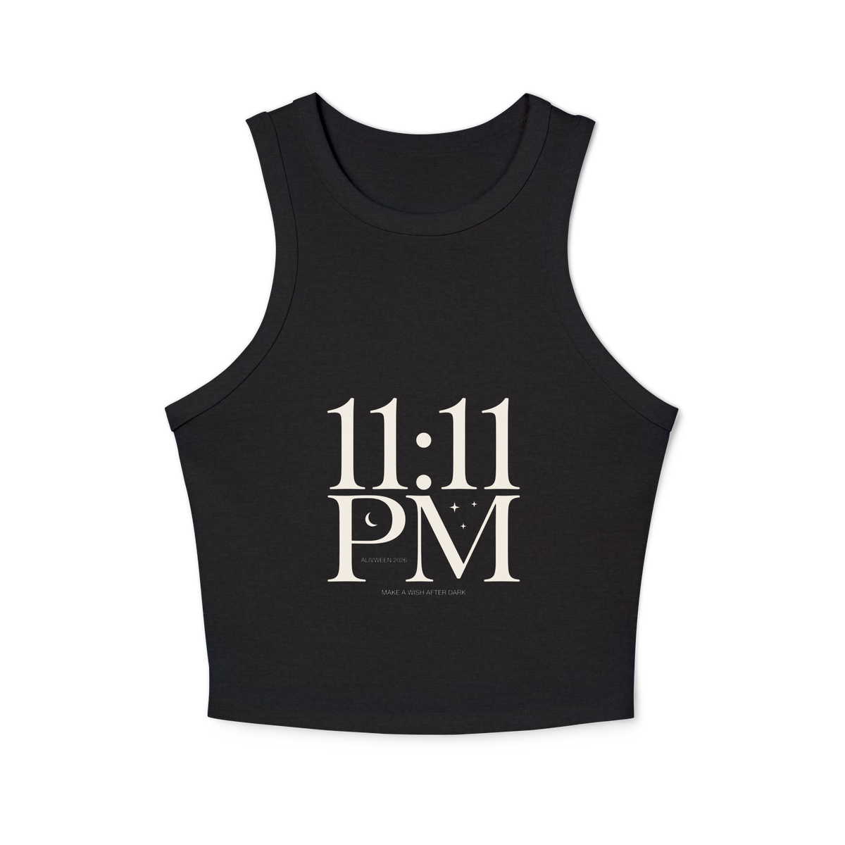 11:11 Women's micro rib racer tank top - Alivwood