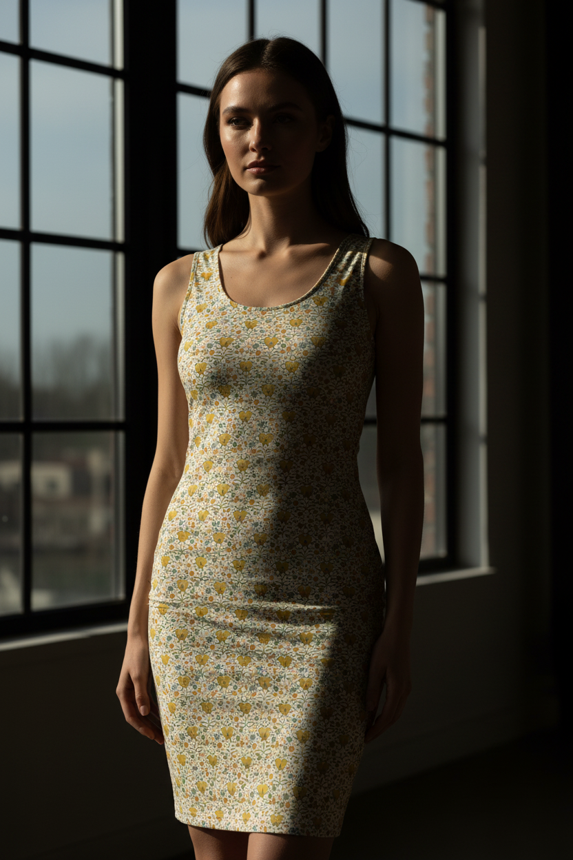 FlowerBoom Bodycon dress - Alivwood