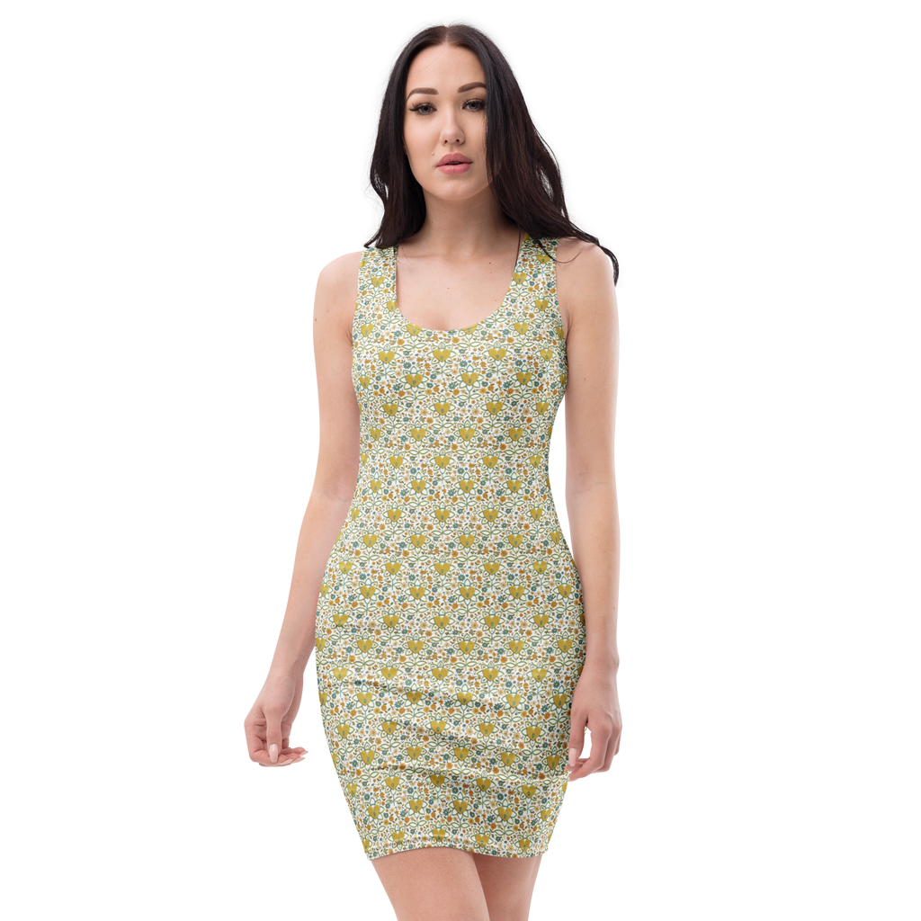 FlowerBoom Bodycon dress - Alivwood