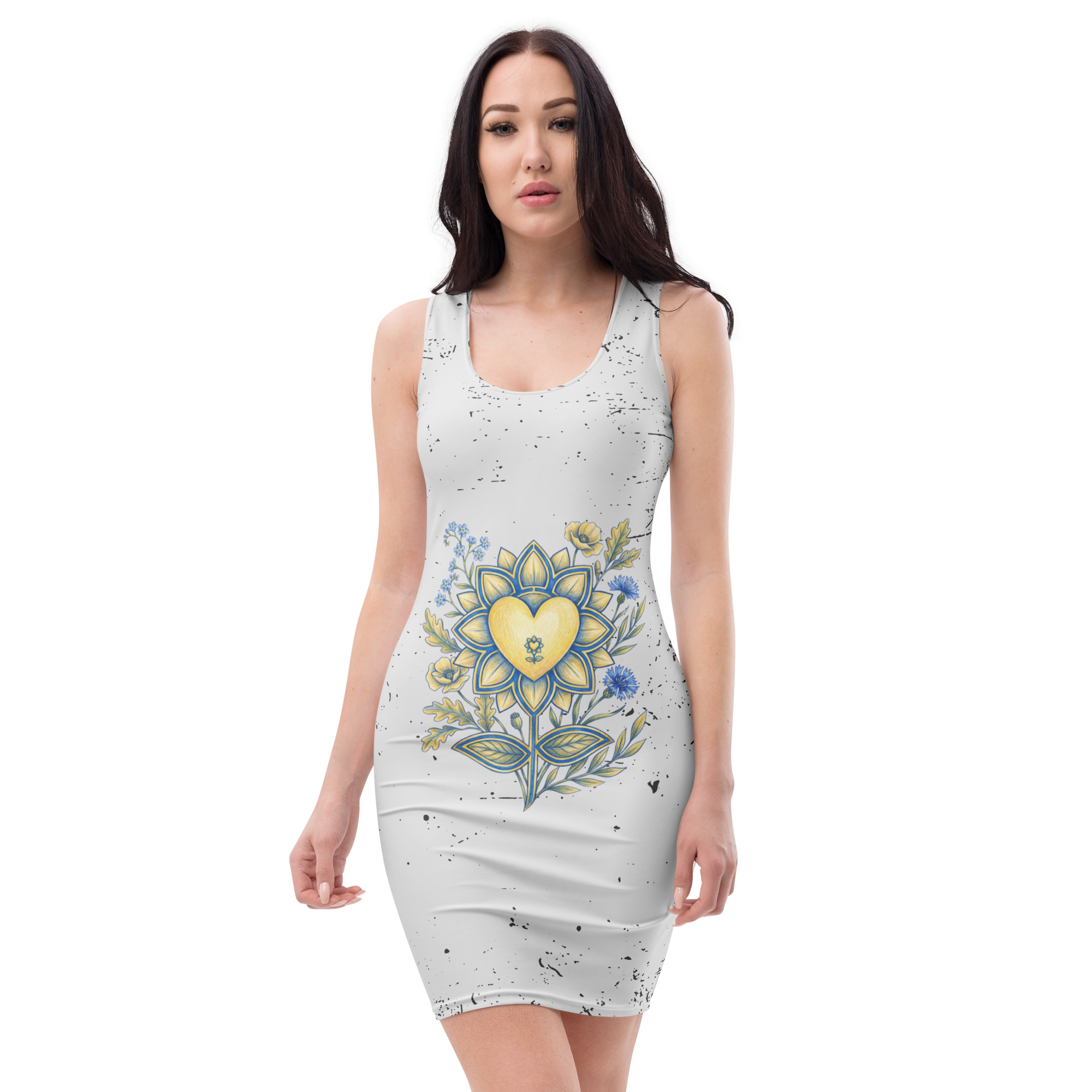 white flower bodycon dress Lorelle Floral Mesh Bodycon Midi Dress  Shop American Threads Women's Trendy Online Boutique Rose Garden / S