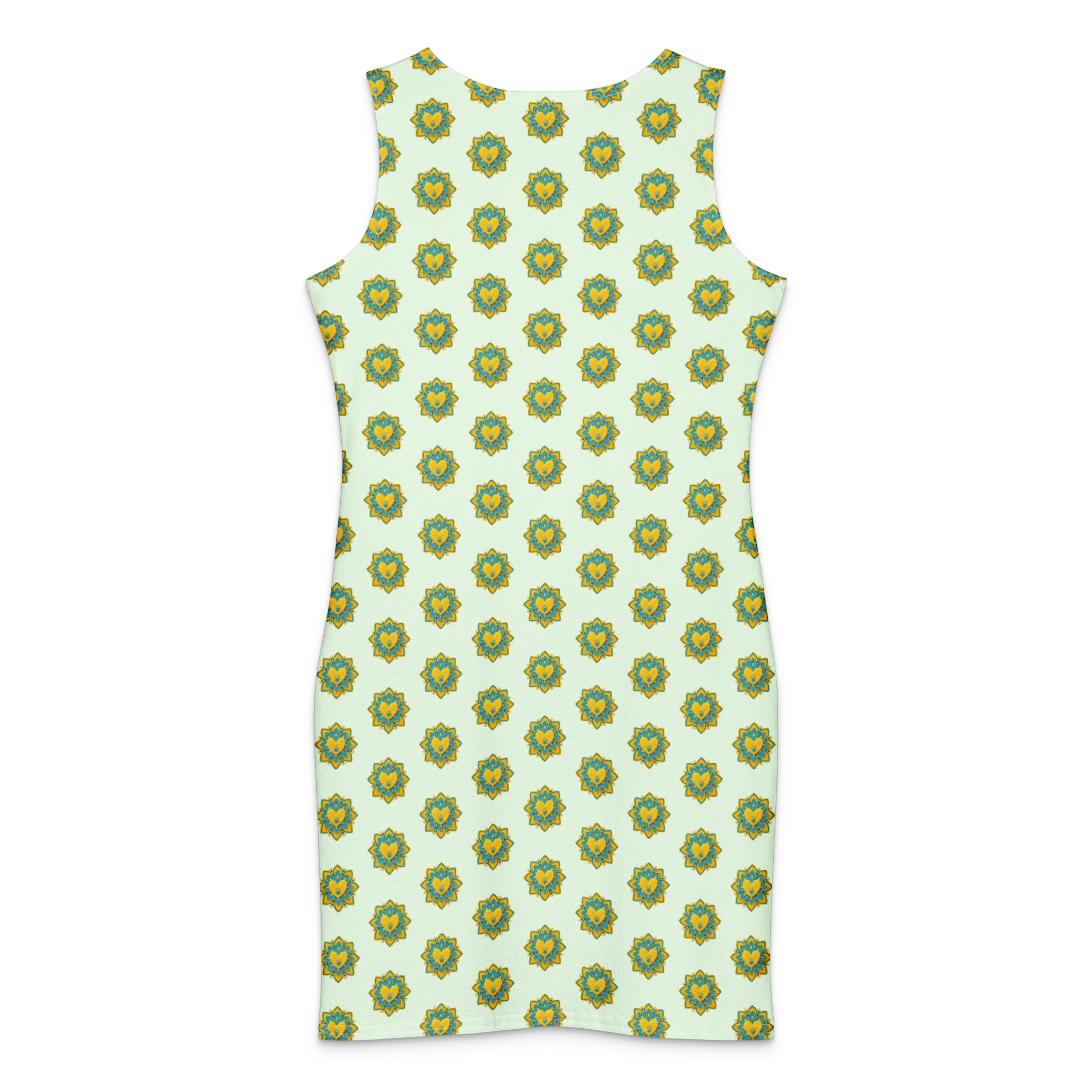 95% Cotton Bodycon Dress Honeydew