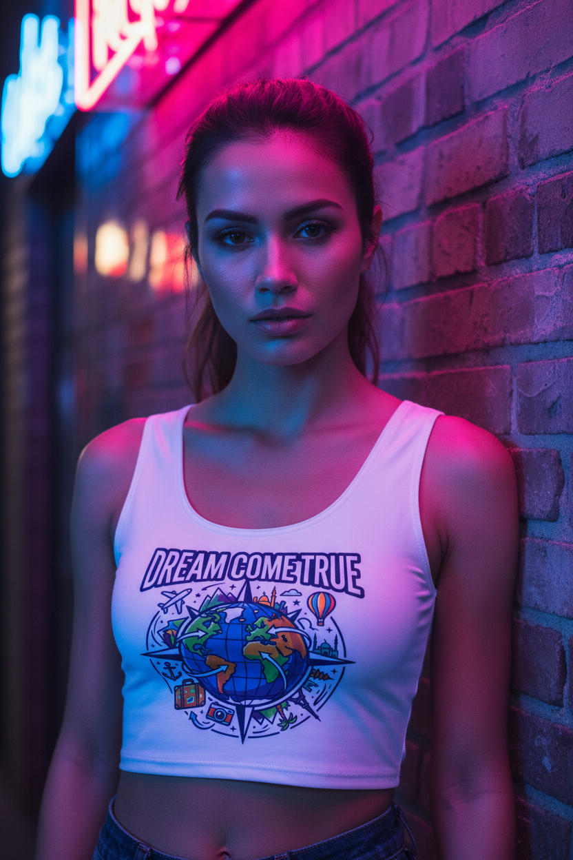 Dream come true Travelling Cotton crop top