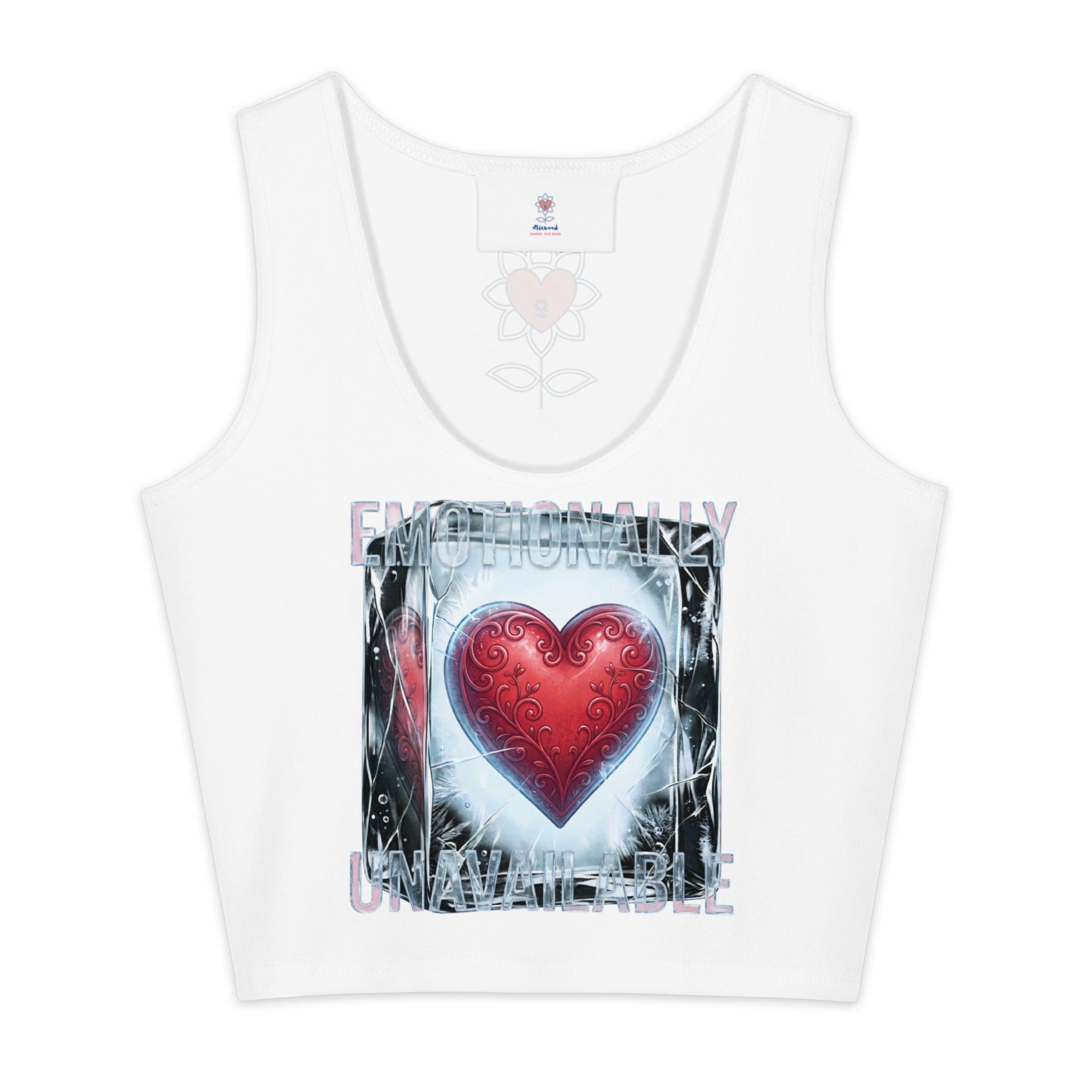 Emotionally Unavailable Cotton crop top - Alivwood