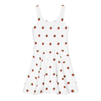 Strawberry white Alivwood Cotton skater dress - Alivwood