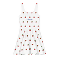 Strawberry white Alivwood Cotton skater dress - Alivwood