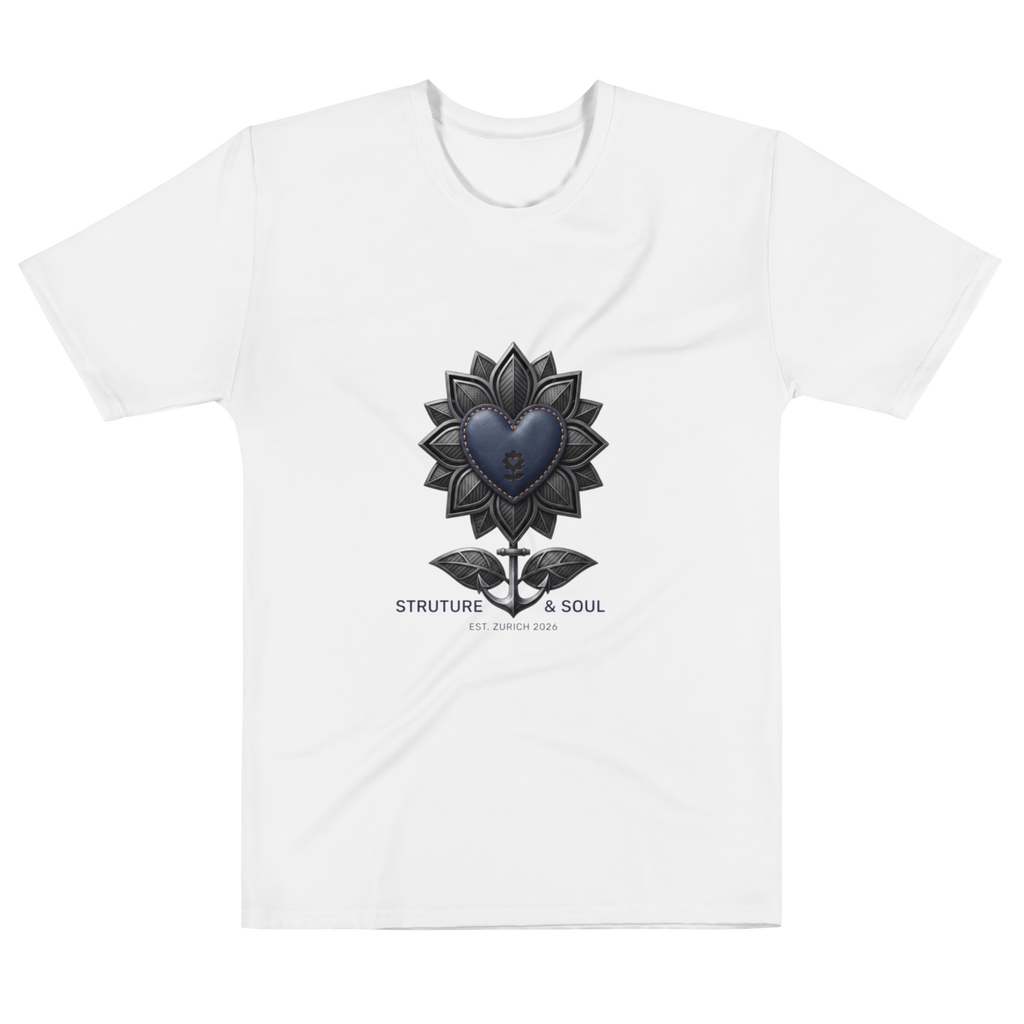 Structure and Soul Men’s cotton crew neck t-shirt - Alivwood