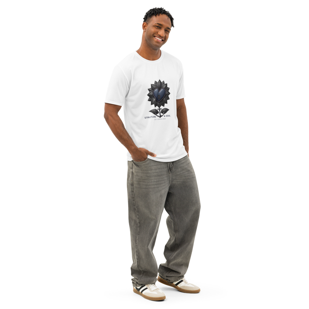 Structure and Soul Men’s cotton crew neck t-shirt - Alivwood