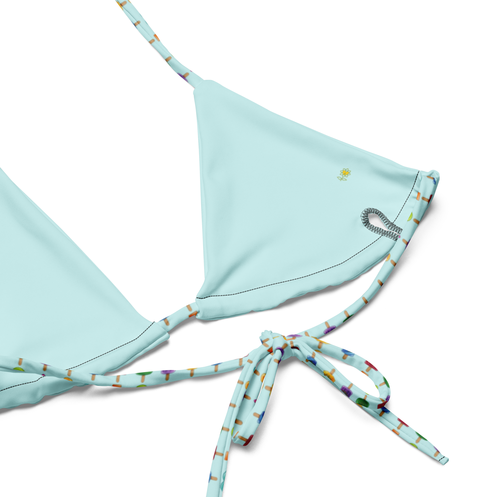 Ice-lolly All-over print recycled string bikini - Alivwood