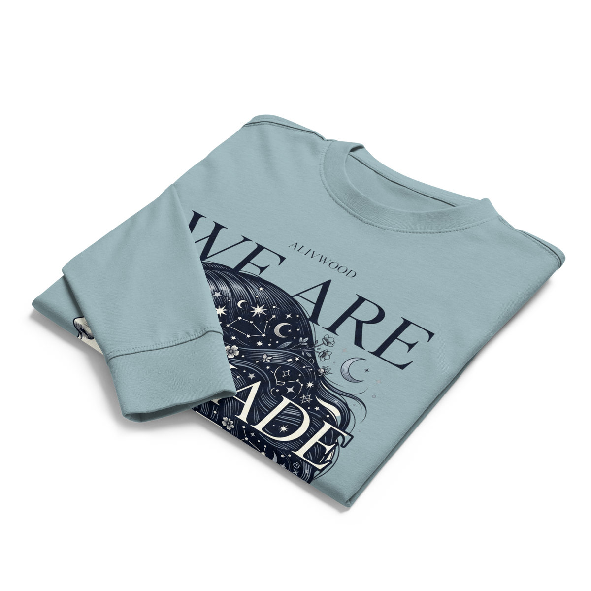 We are made of Stars heavyweight long sleeve t-shirt - Alivwood