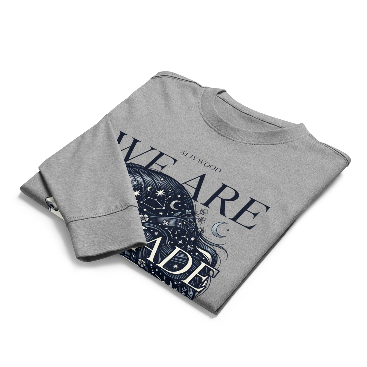 We are made of Stars heavyweight long sleeve t-shirt - Alivwood