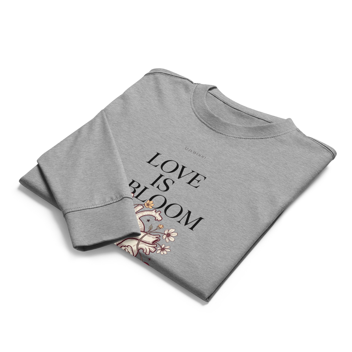Love is in Bloom heavyweight long sleeve t-shirt - Alivwood