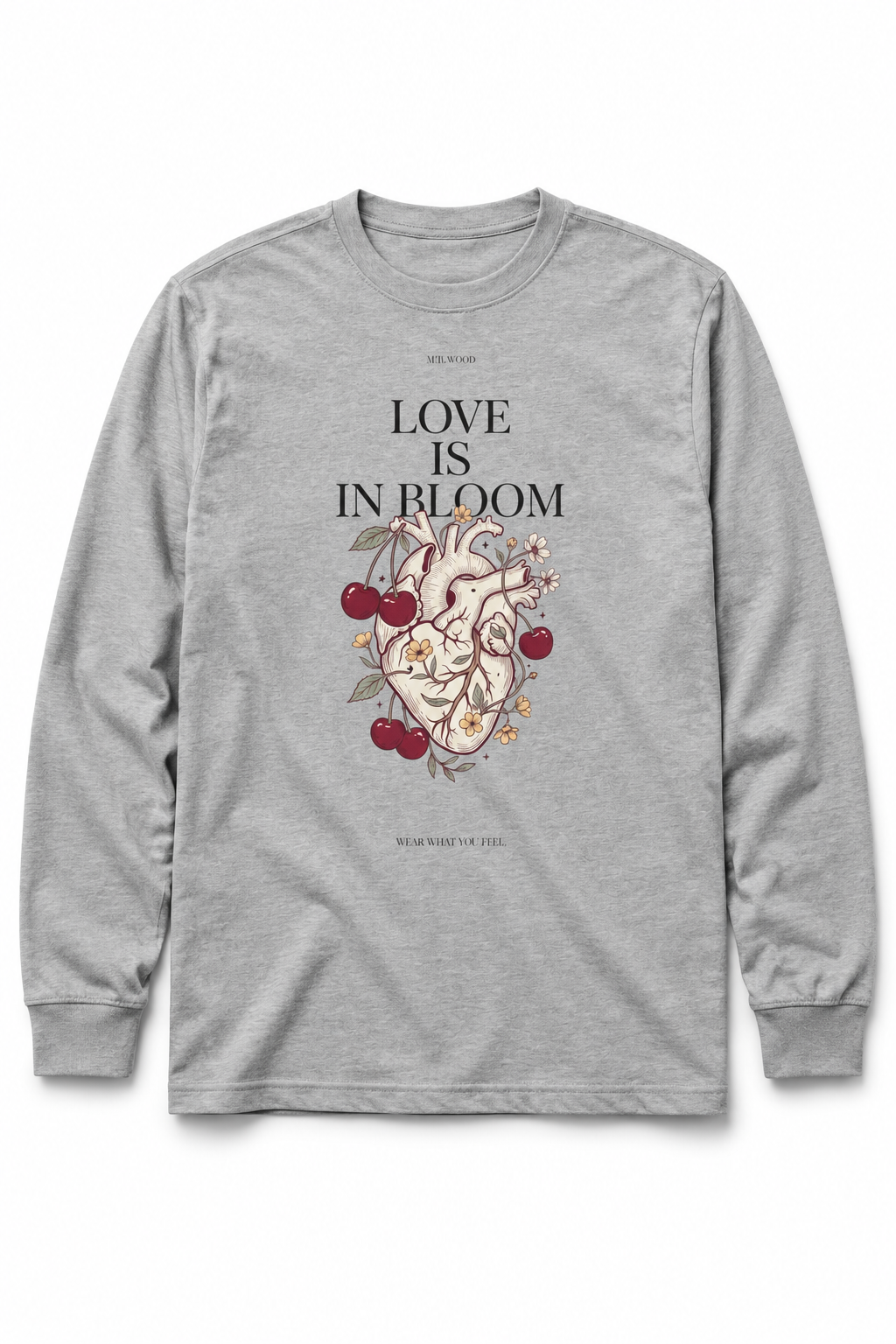 Love is in Bloom heavyweight long sleeve t-shirt - Alivwood