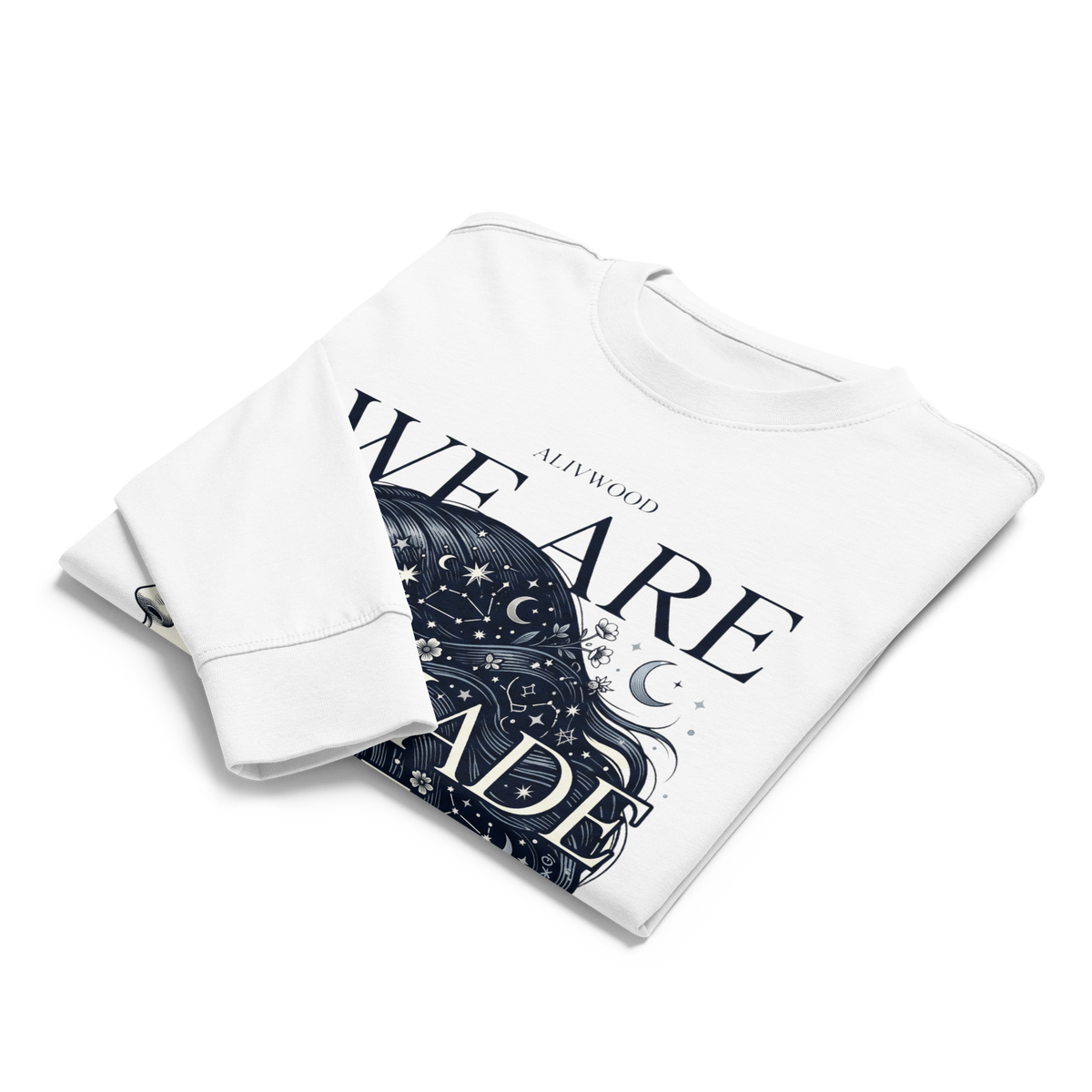 We are made of Stars heavyweight long sleeve t-shirt - Alivwood