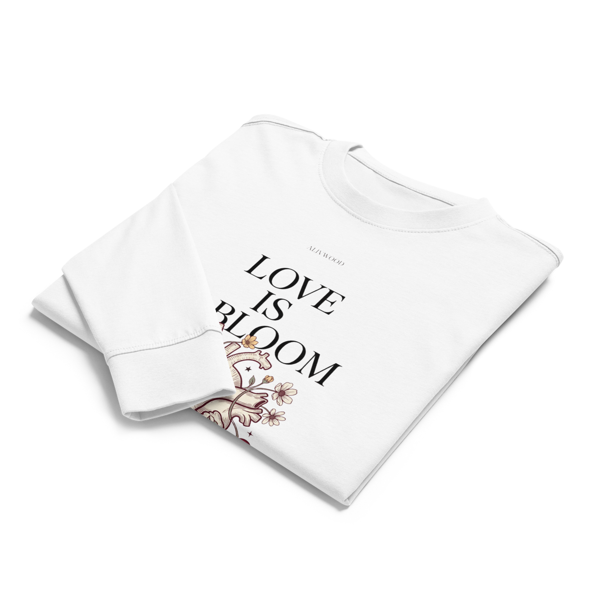 Love is in Bloom heavyweight long sleeve t-shirt - Alivwood