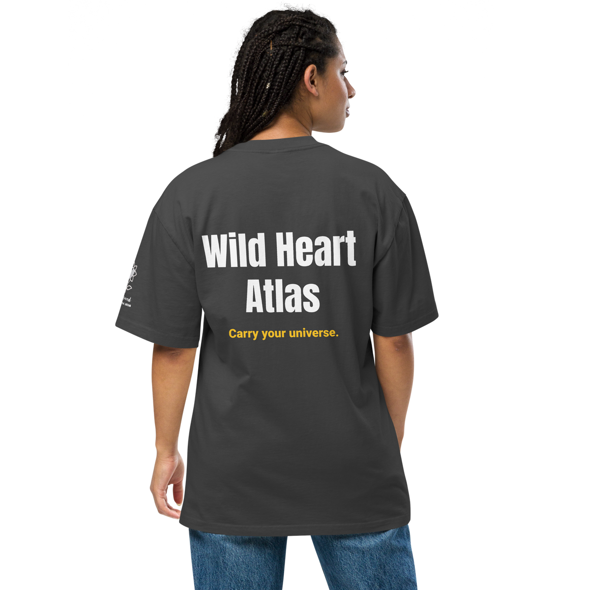 Wild heart atlas Oversized faded t-shirt - Alivwood
