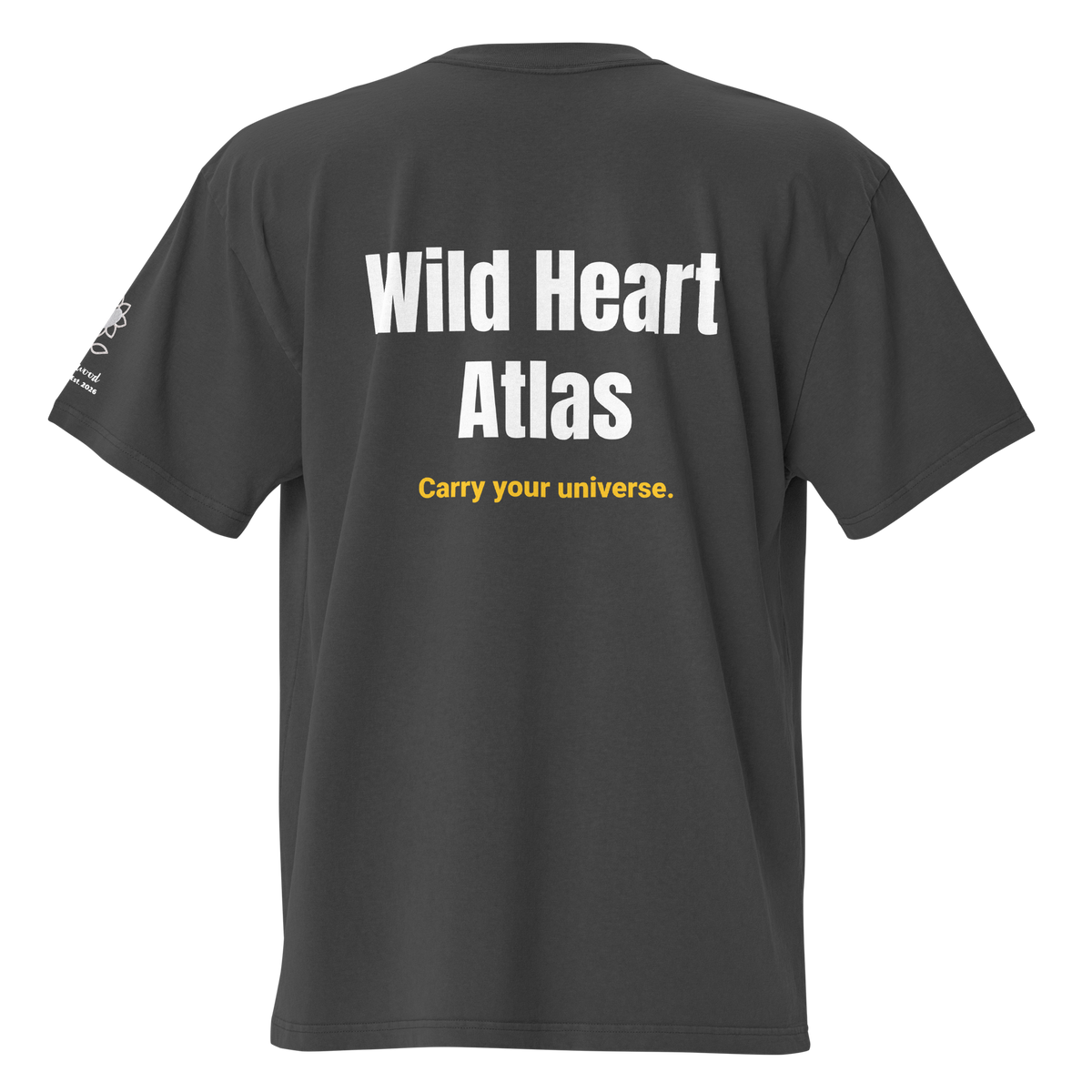 Wild heart atlas Oversized faded t-shirt - Alivwood