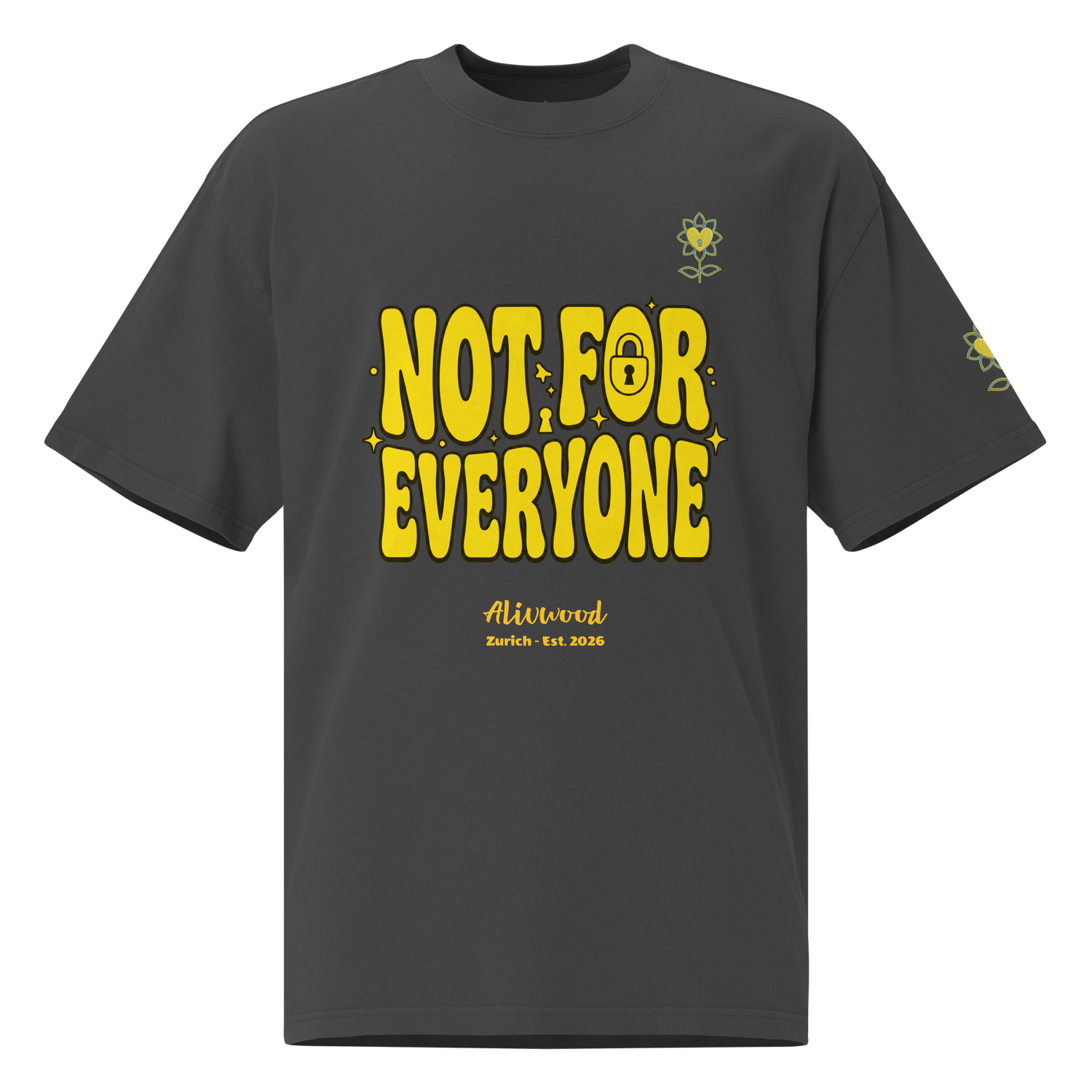 Not for everyone Oversized faded t-shirt - Alivwood