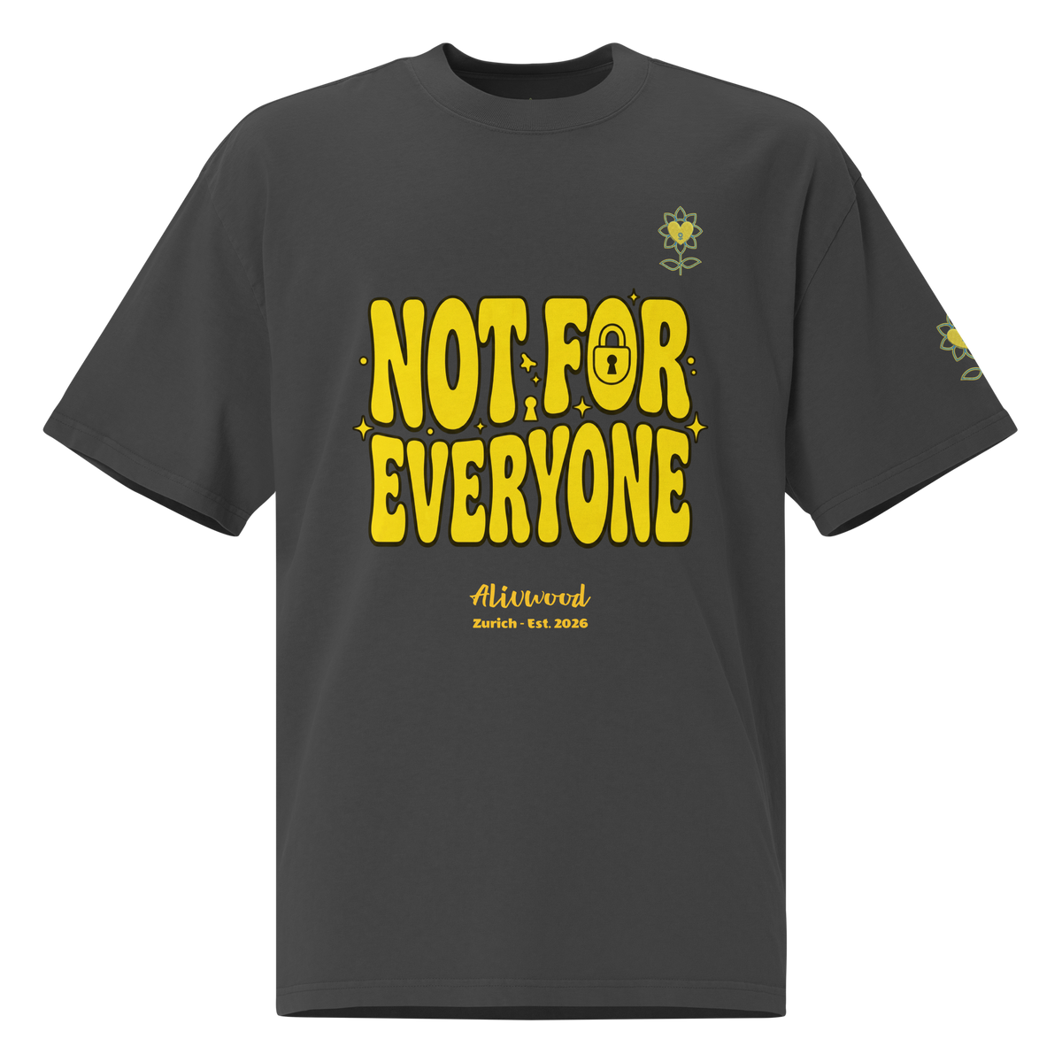 Not for everyone Oversized faded t-shirt - Alivwood