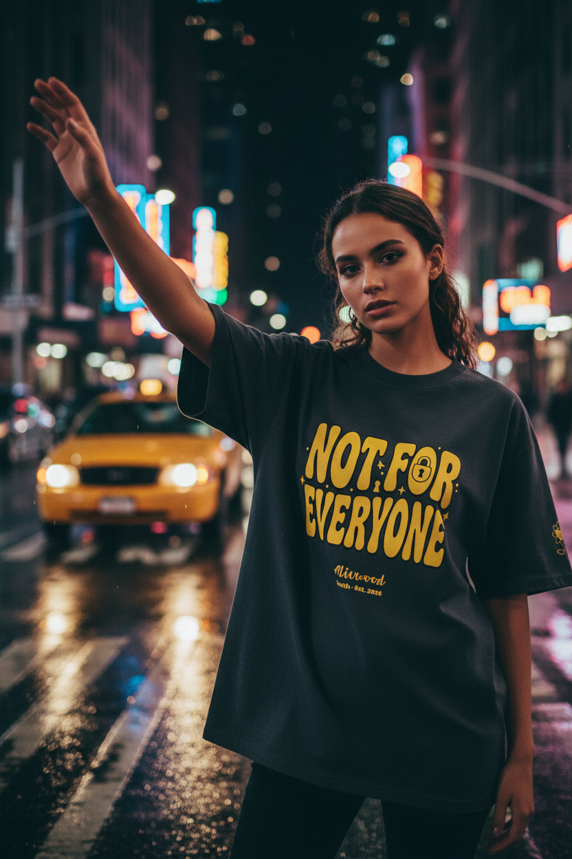 Not for everyone Oversized faded t-shirt - Alivwood