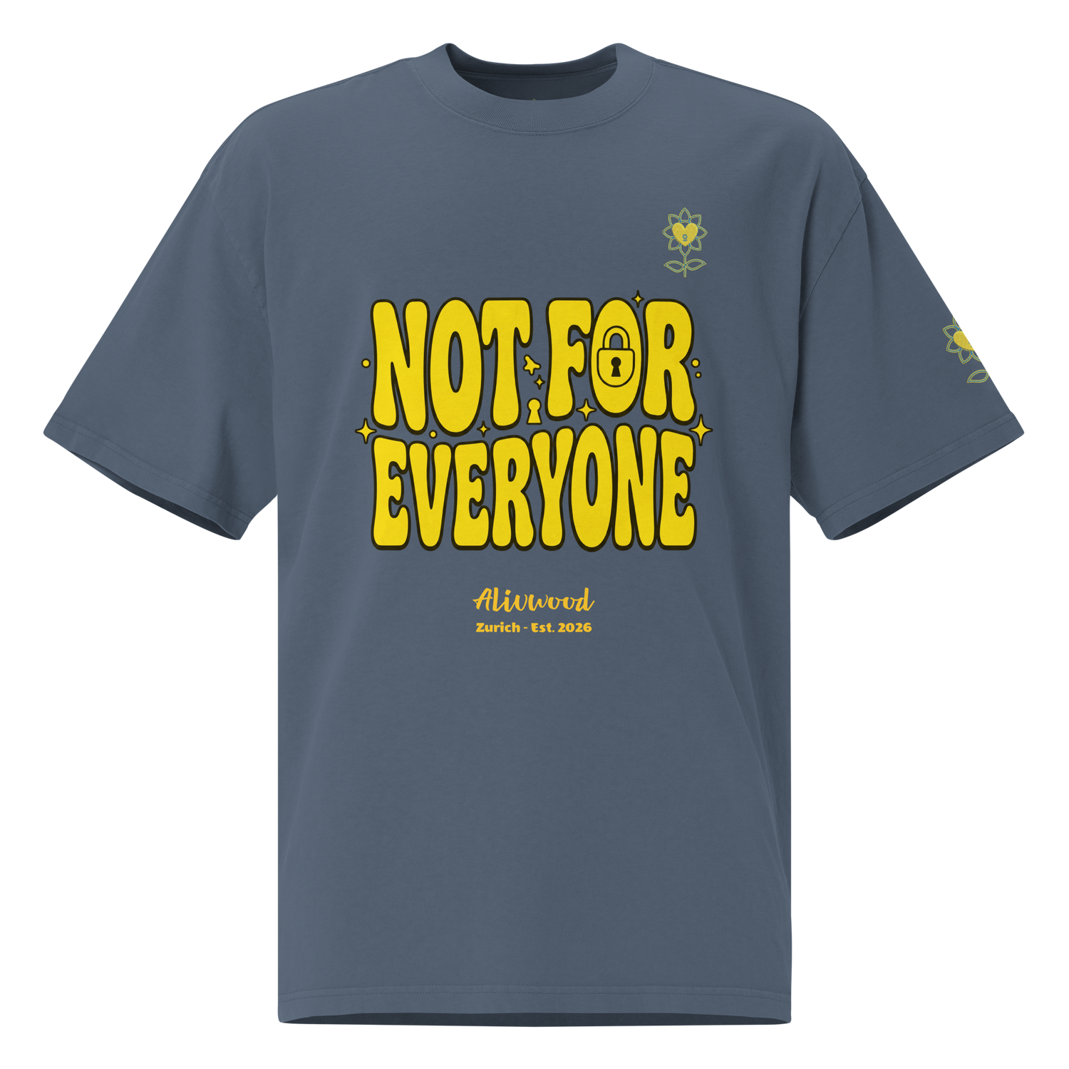 Not for everyone Oversized faded t-shirt - Alivwood