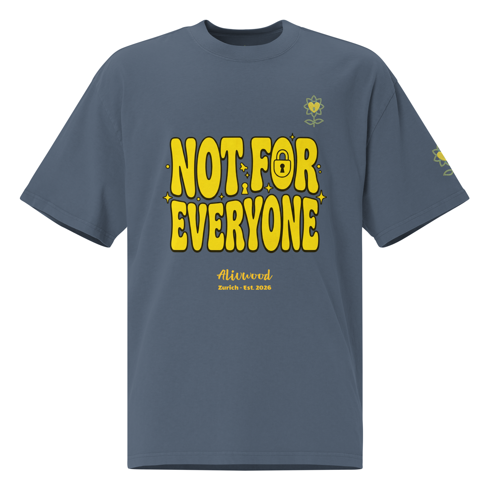 Not for everyone Oversized faded t-shirt - Alivwood