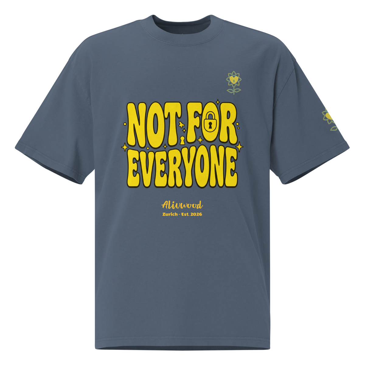 Not for everyone Oversized faded t-shirt - Alivwood