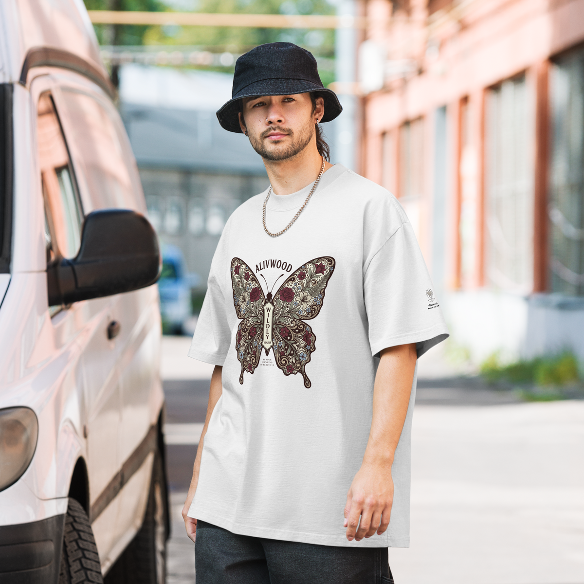 Wildly Yours Oversized faded t-shirt - Alivwood