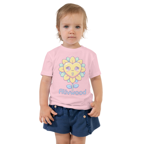 Alivwood funny flower Toddler Short Sleeve Tee - Alivwood