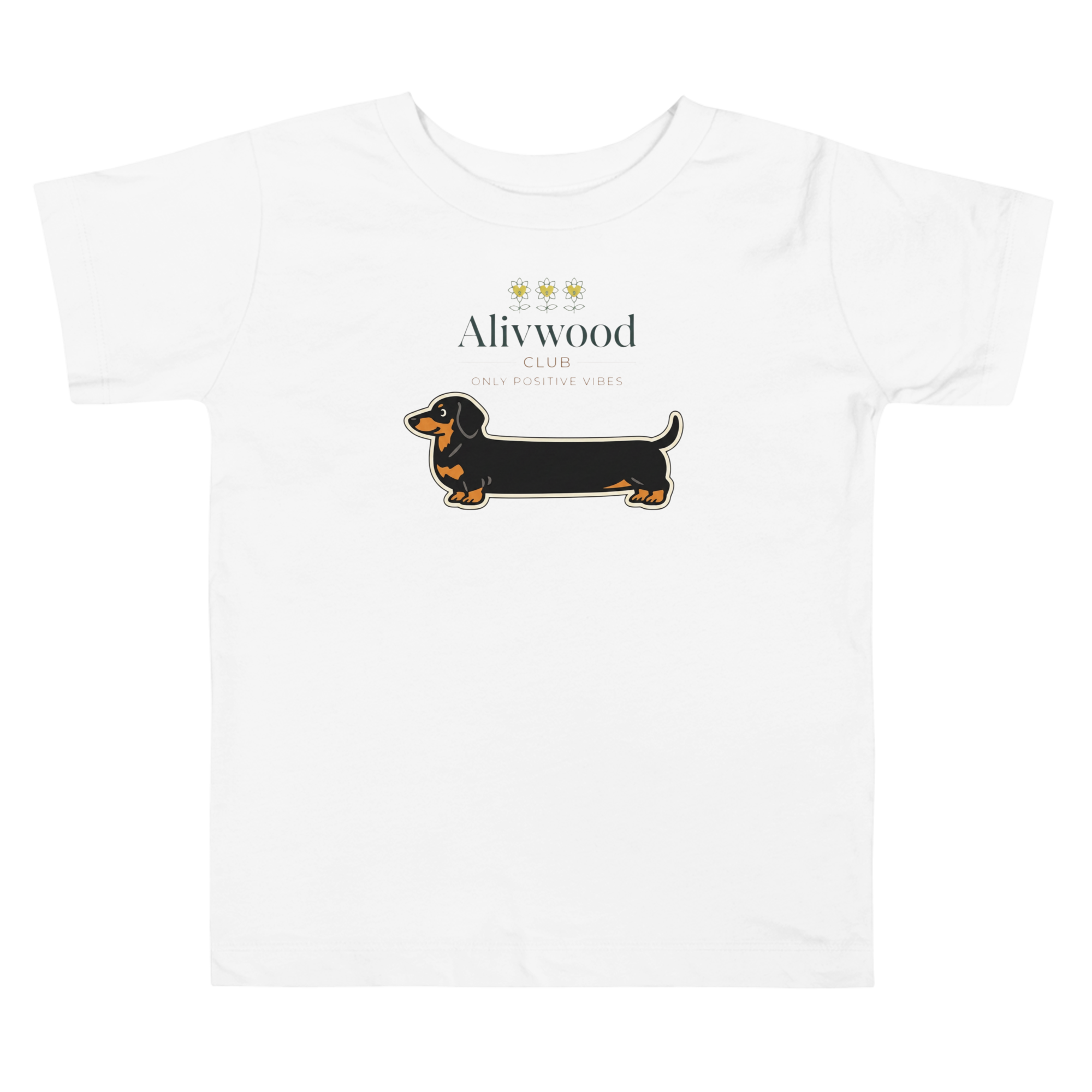 Alivwood sausagedog Toddler Short Sleeve Tee - Alivwood