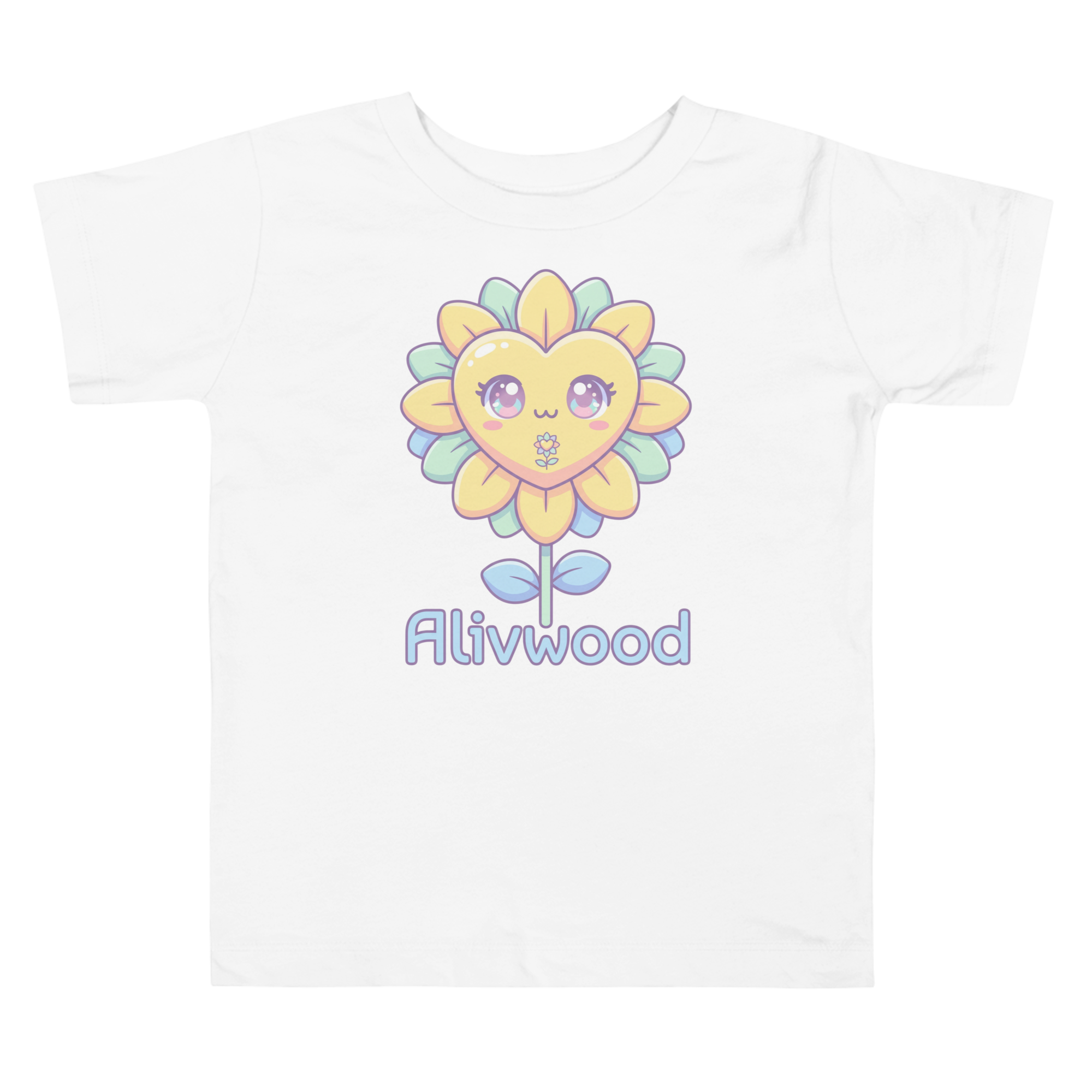 Alivwood funny flower Toddler Short Sleeve Tee - Alivwood
