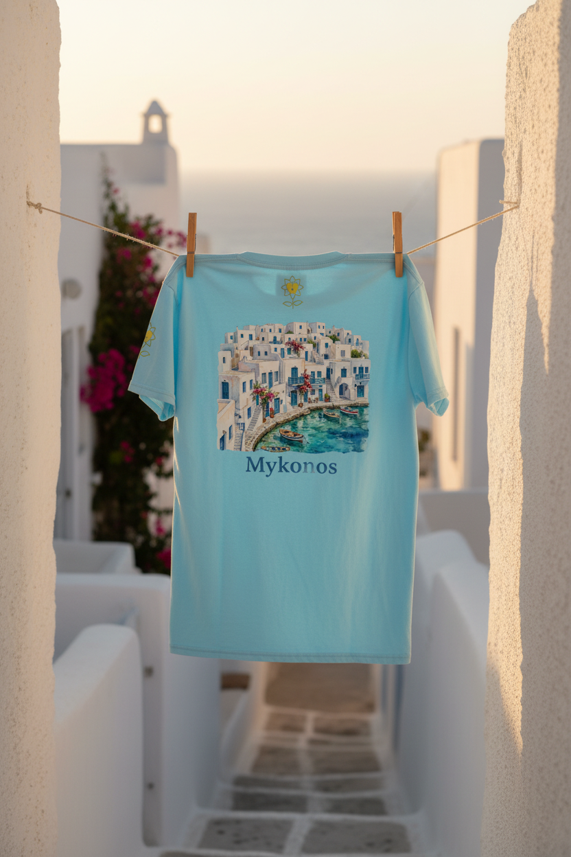 FloWhere Mykonos Unisex classic tee - Alivwood