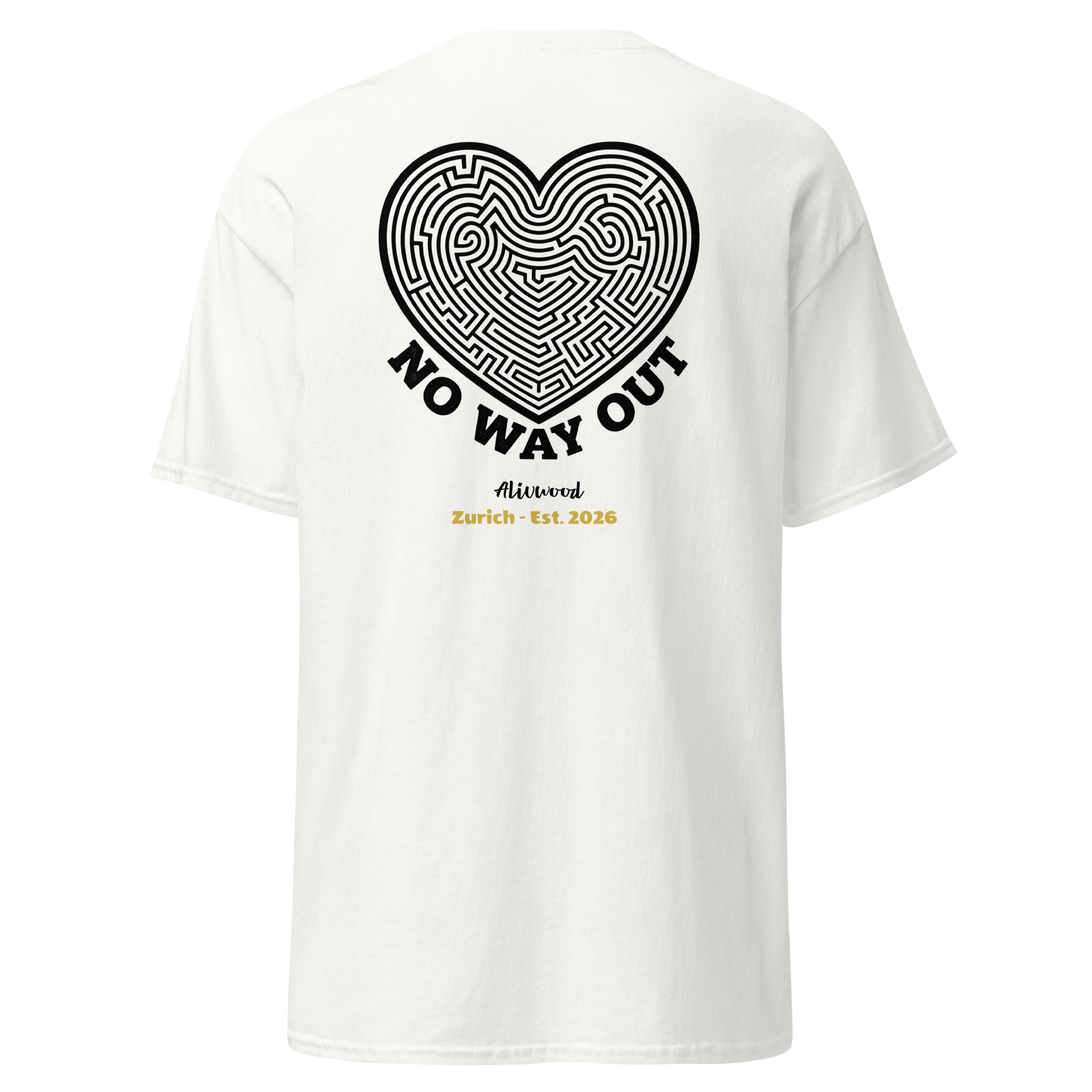 No way out embroidery Unisex classic tee - Alivwood