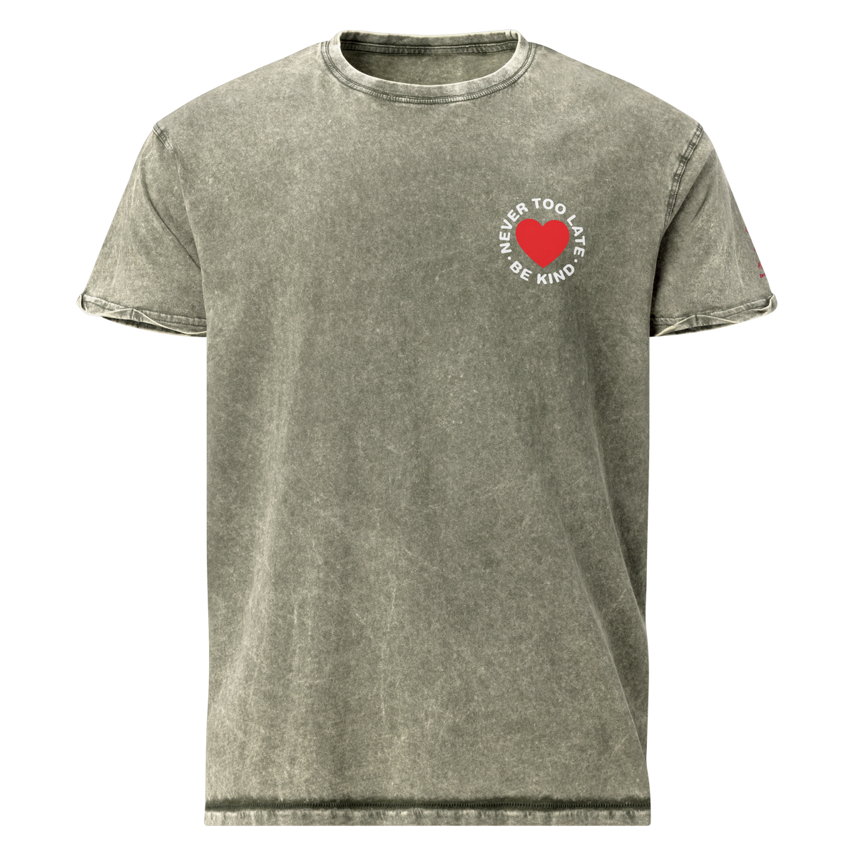 Never too late Denim T-Shirt - Alivwood