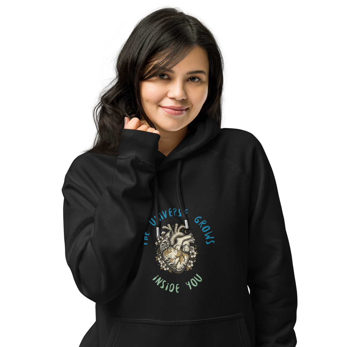 Wild Heart Atlas Unisex eco raglan hoodie - Alivwood