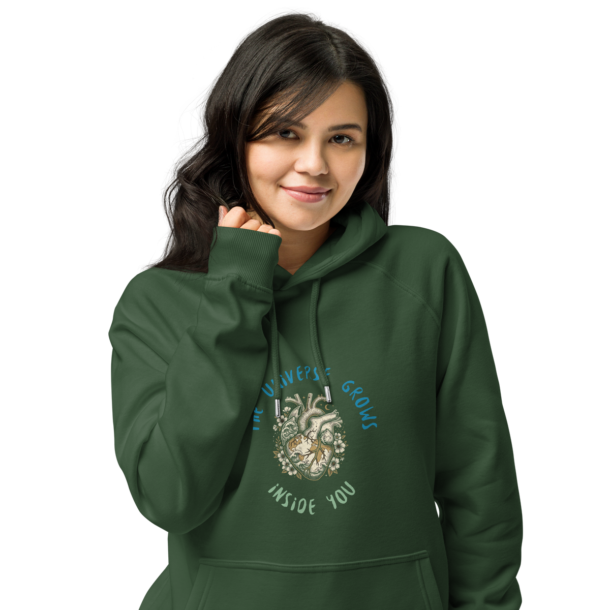 Wild Heart Atlas Unisex eco raglan hoodie - Alivwood
