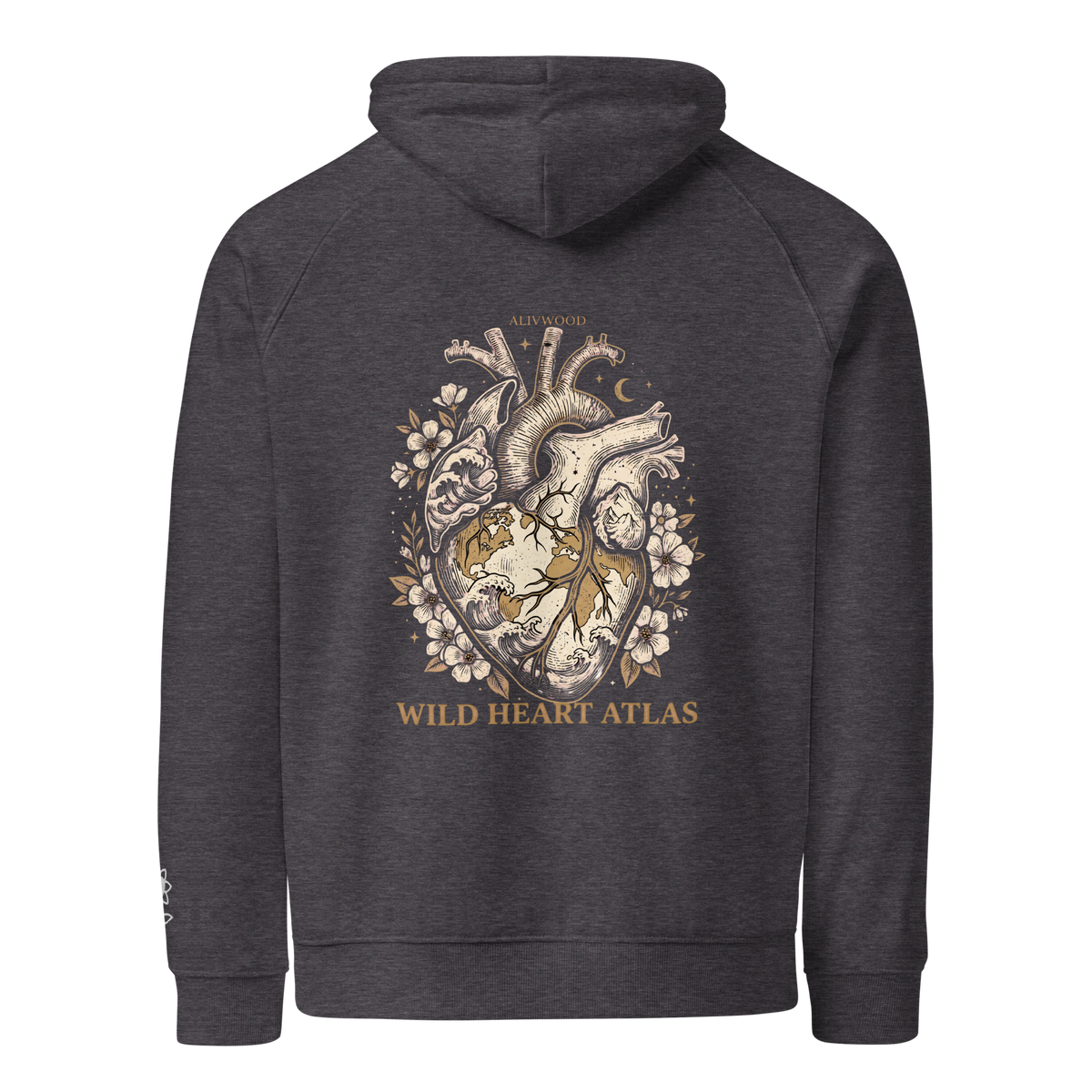 Wild Heart Atlas Unisex eco raglan hoodie - Alivwood