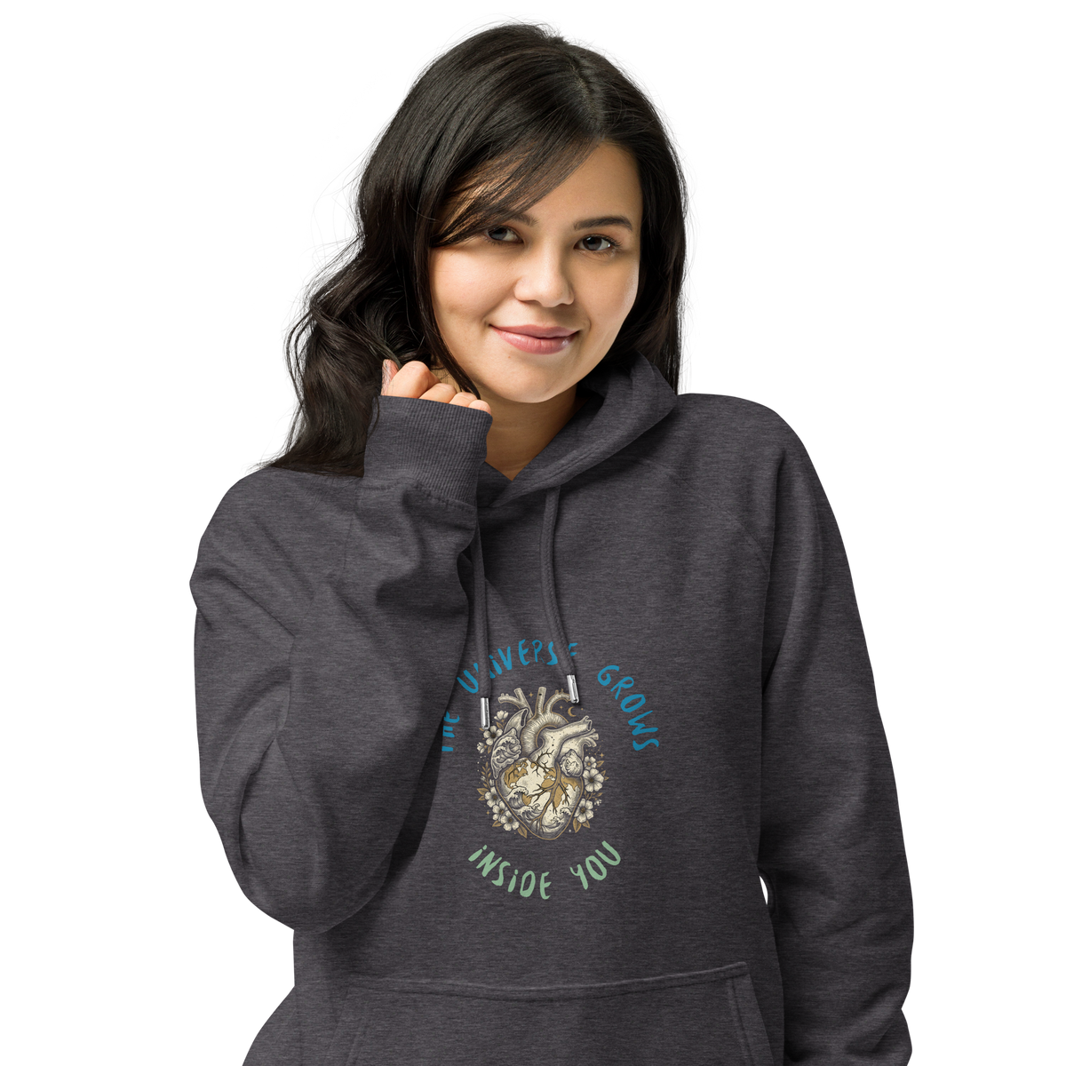 Wild Heart Atlas Unisex eco raglan hoodie - Alivwood