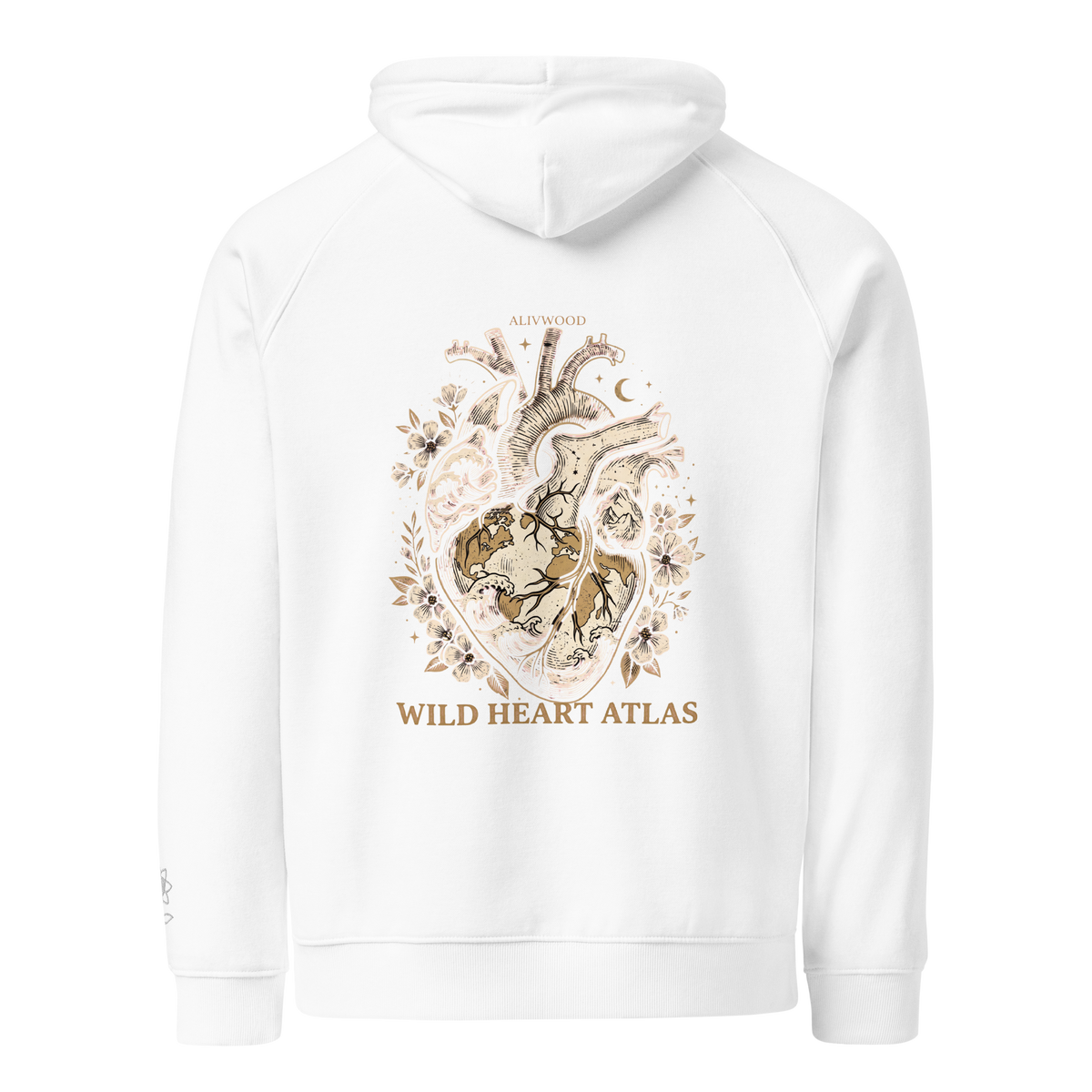 Wild Heart Atlas Unisex eco raglan hoodie - Alivwood