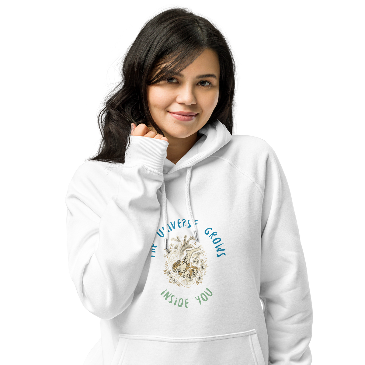 Wild Heart Atlas Unisex eco raglan hoodie - Alivwood