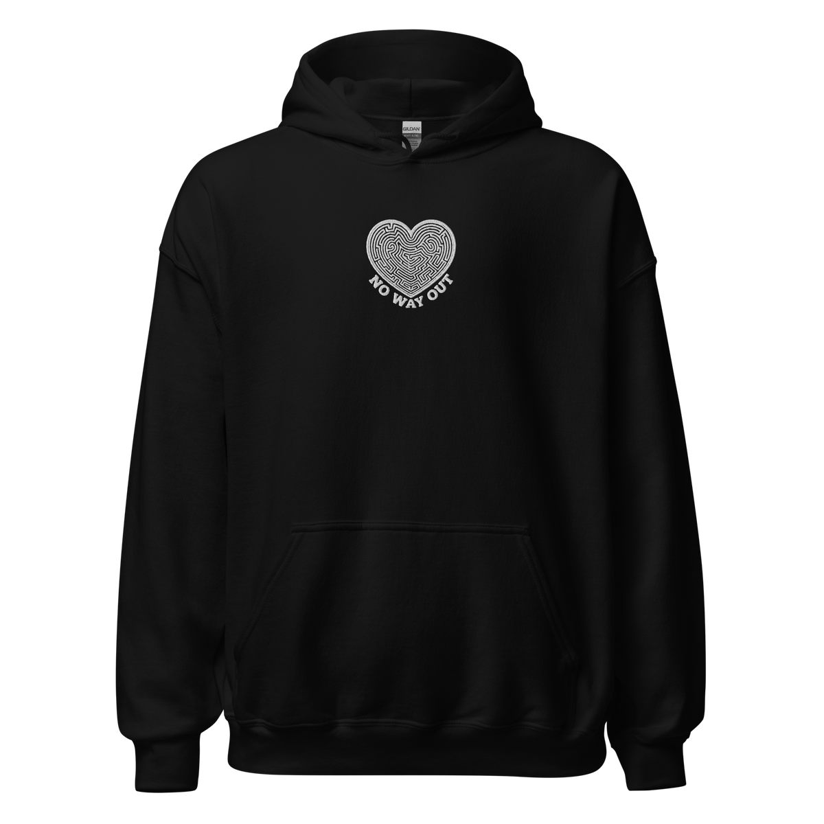 No Way Out Embroidery Unisex Hoodie - Alivwood