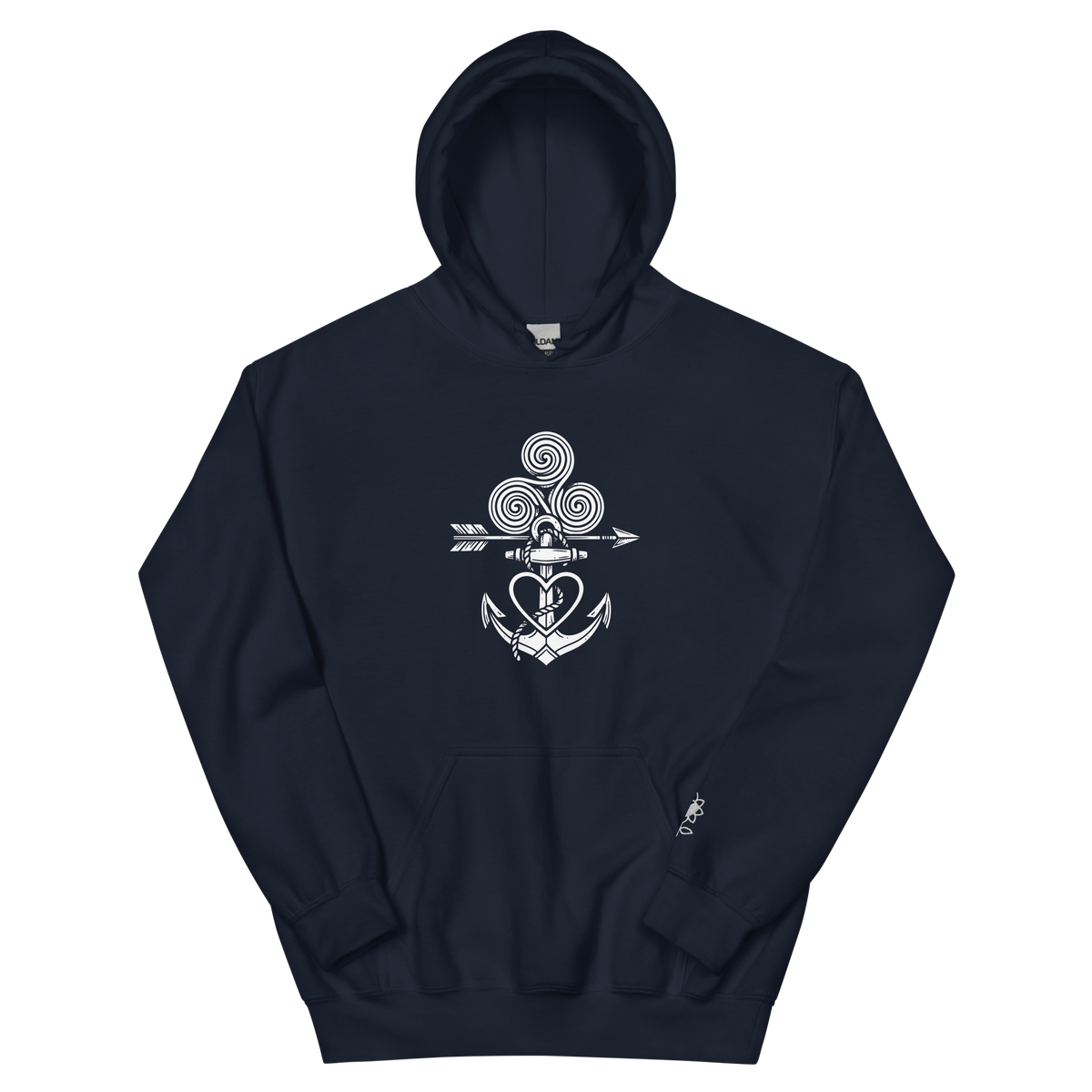 Tatoo AnchorArrowTriskelionHeart Unisex Hoodie