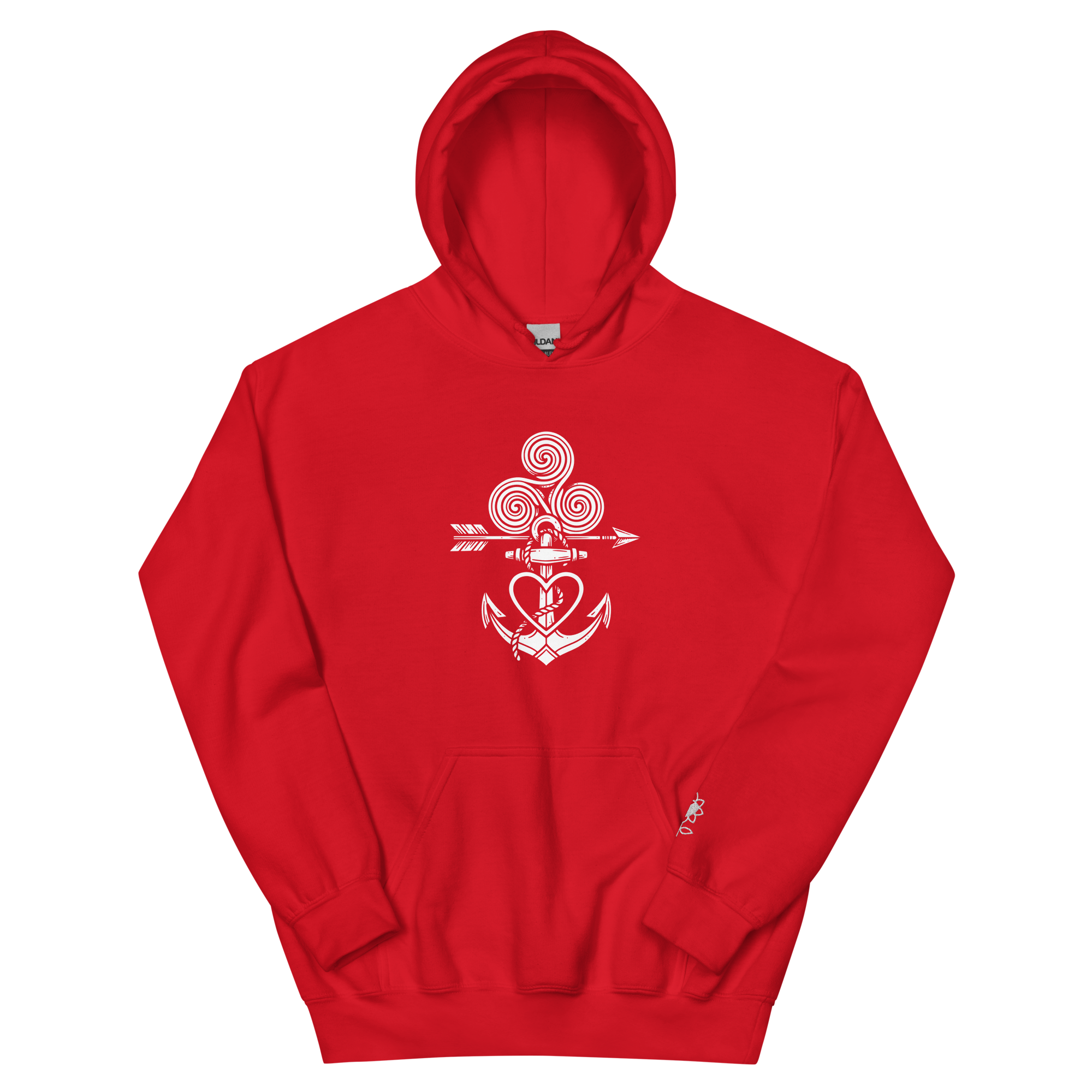 Tatoo AnchorArrowTriskelionHeart Unisex Hoodie