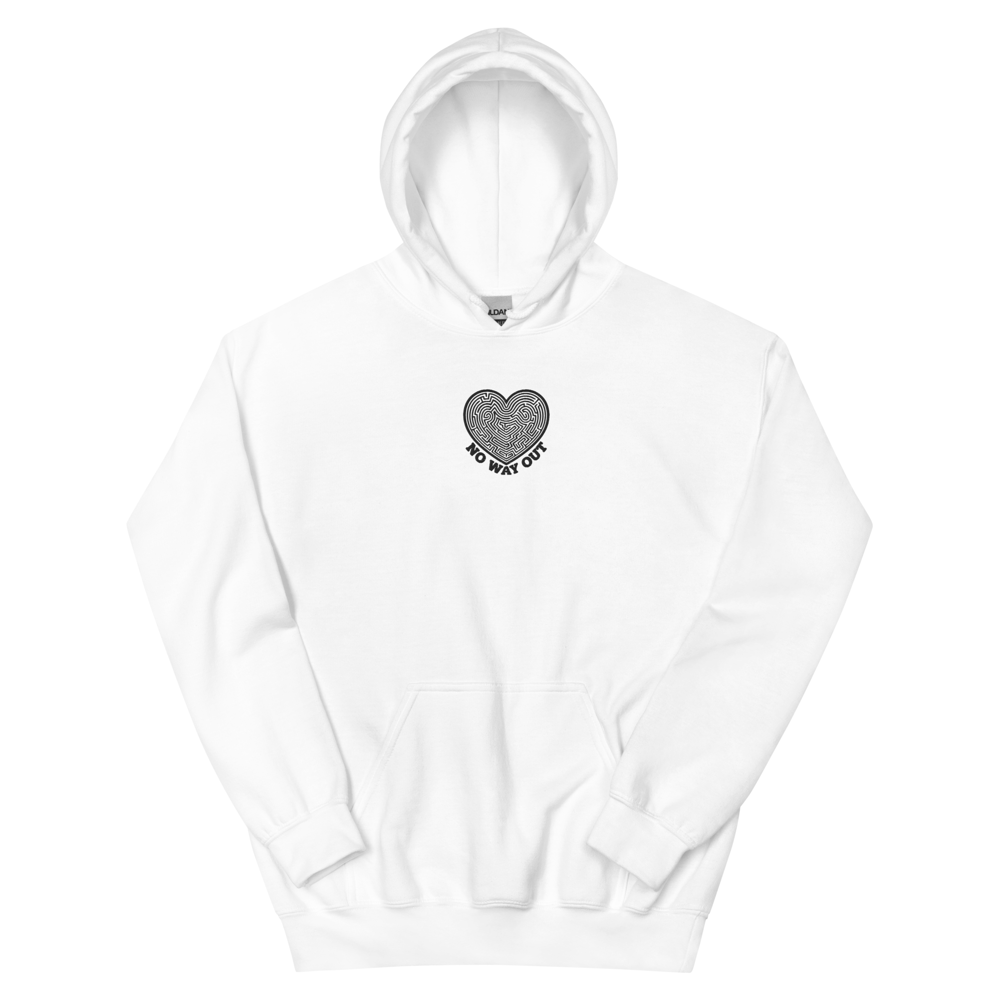 No Way Out Embroidery Unisex Hoodie - Alivwood
